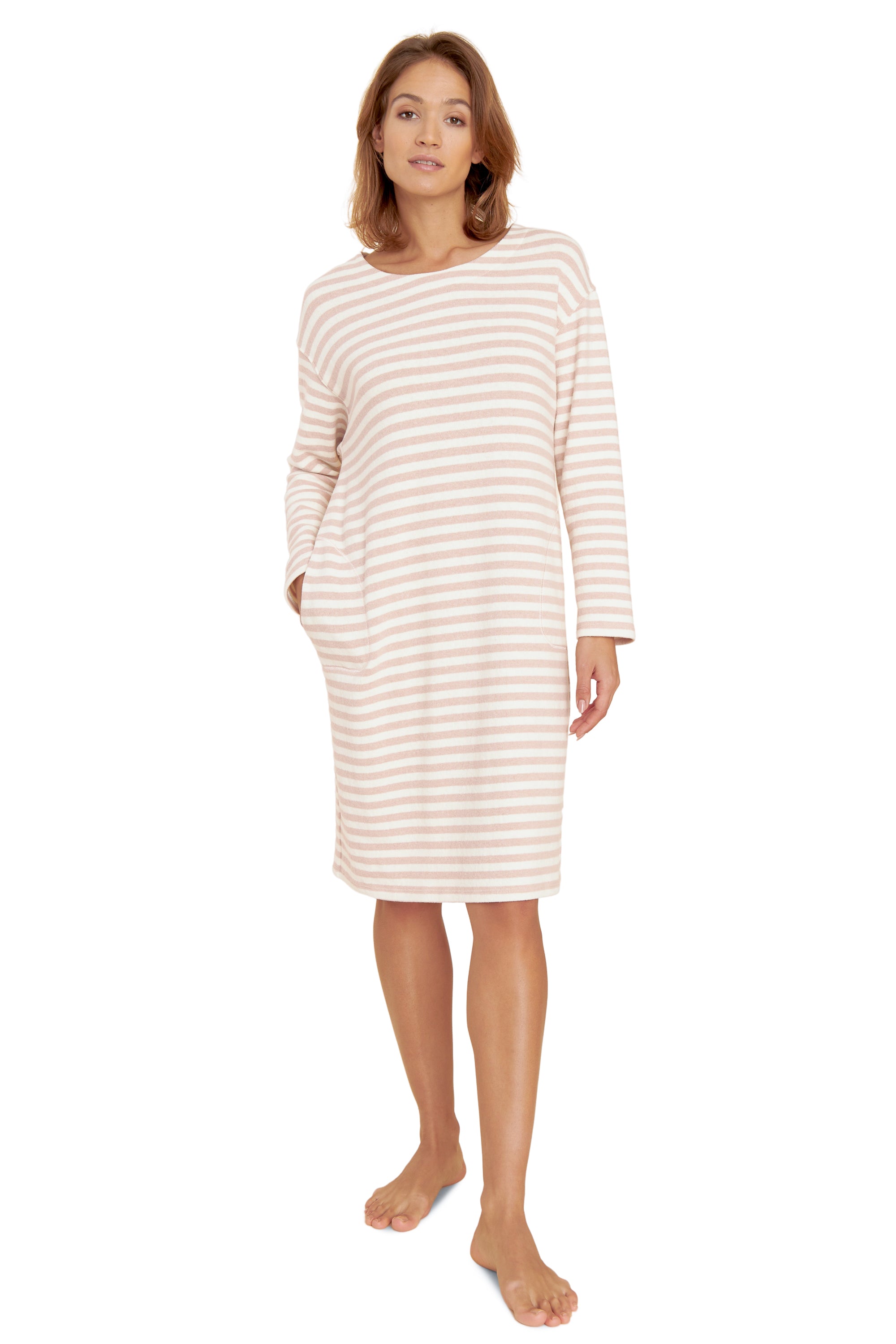 Rosch Hd, 1/1 Sleeve, Round Neck Cosy Knitting (1223510) Peach Ringlet
