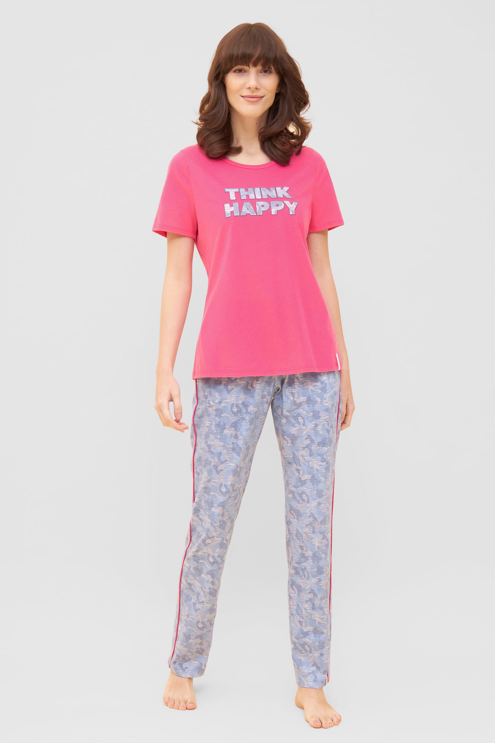 Rosch Shirt, 1/2 Sleeve, Round Neck Trend Fash (1232016) Pink