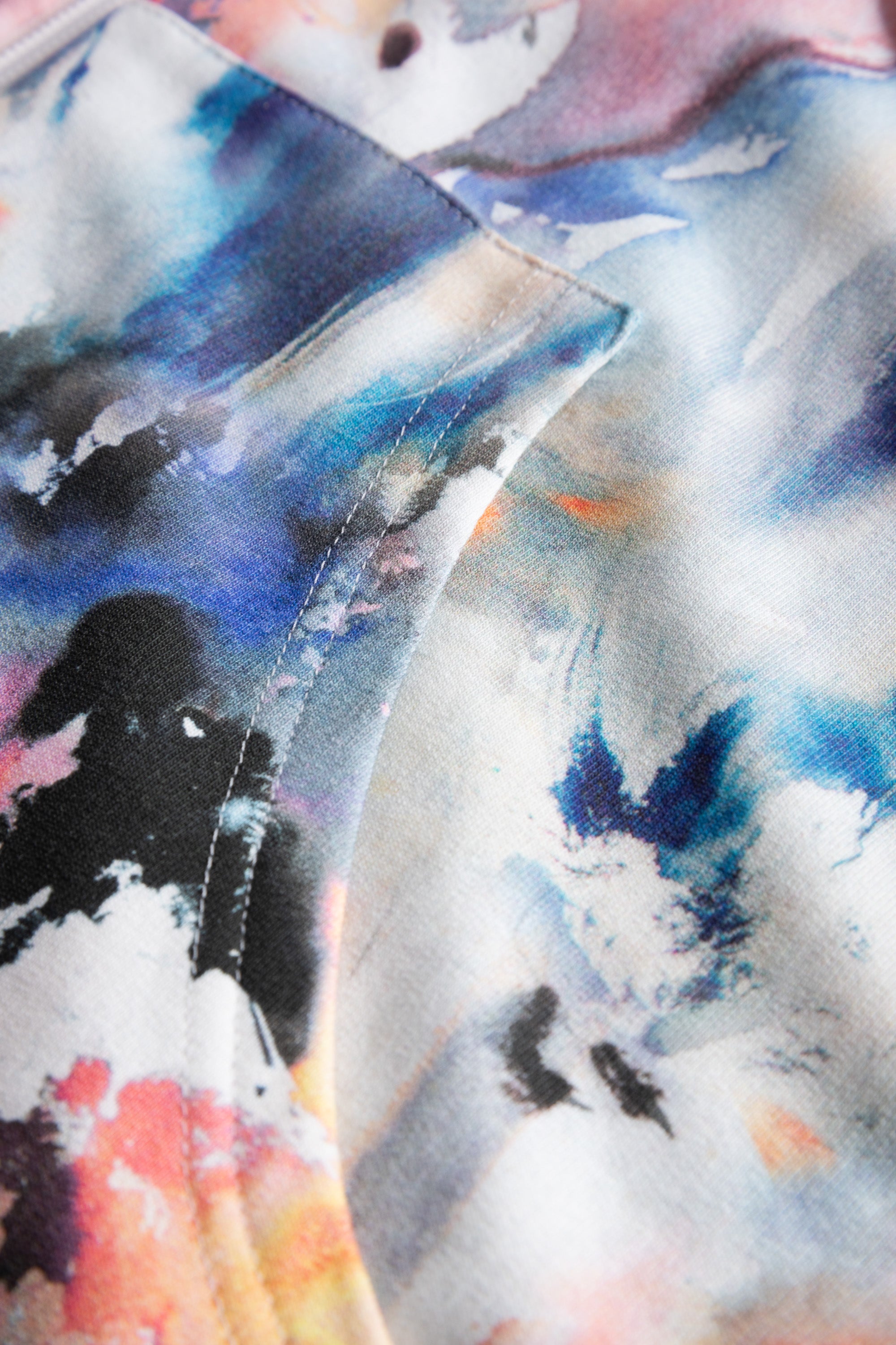 Rosch Hoodie Jacket Gots, 1/1 Sleeve, Zipper, (1233000) Colorful Print