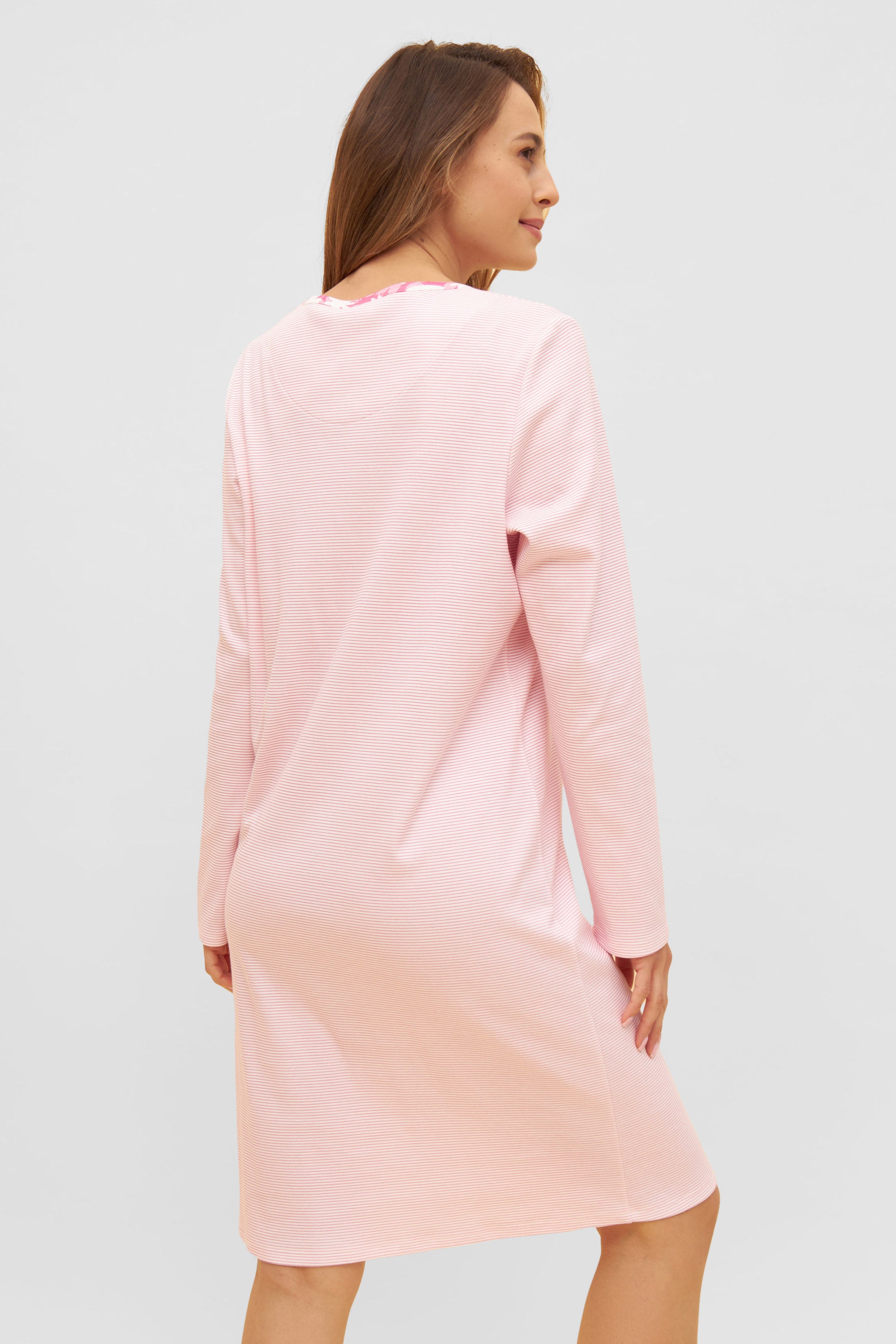 Rosch Night Dress, 1/1 Sleeve, Round Neck Winterwarm Le (1233265) Print Mix