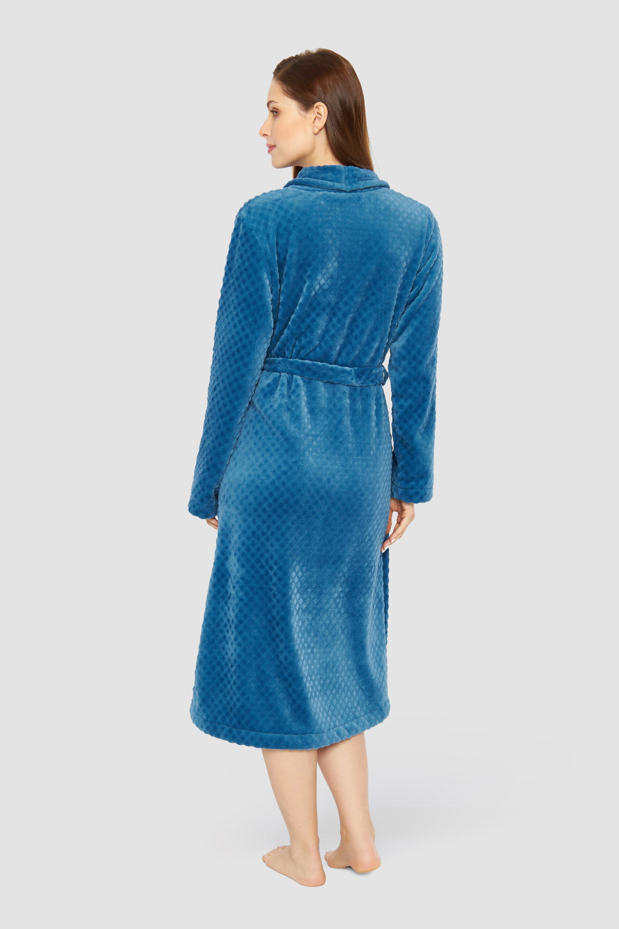 Rosch Robe, 1/1 Sleeve, Wrap-Around, Pockets, (1233502) Arctic Blue