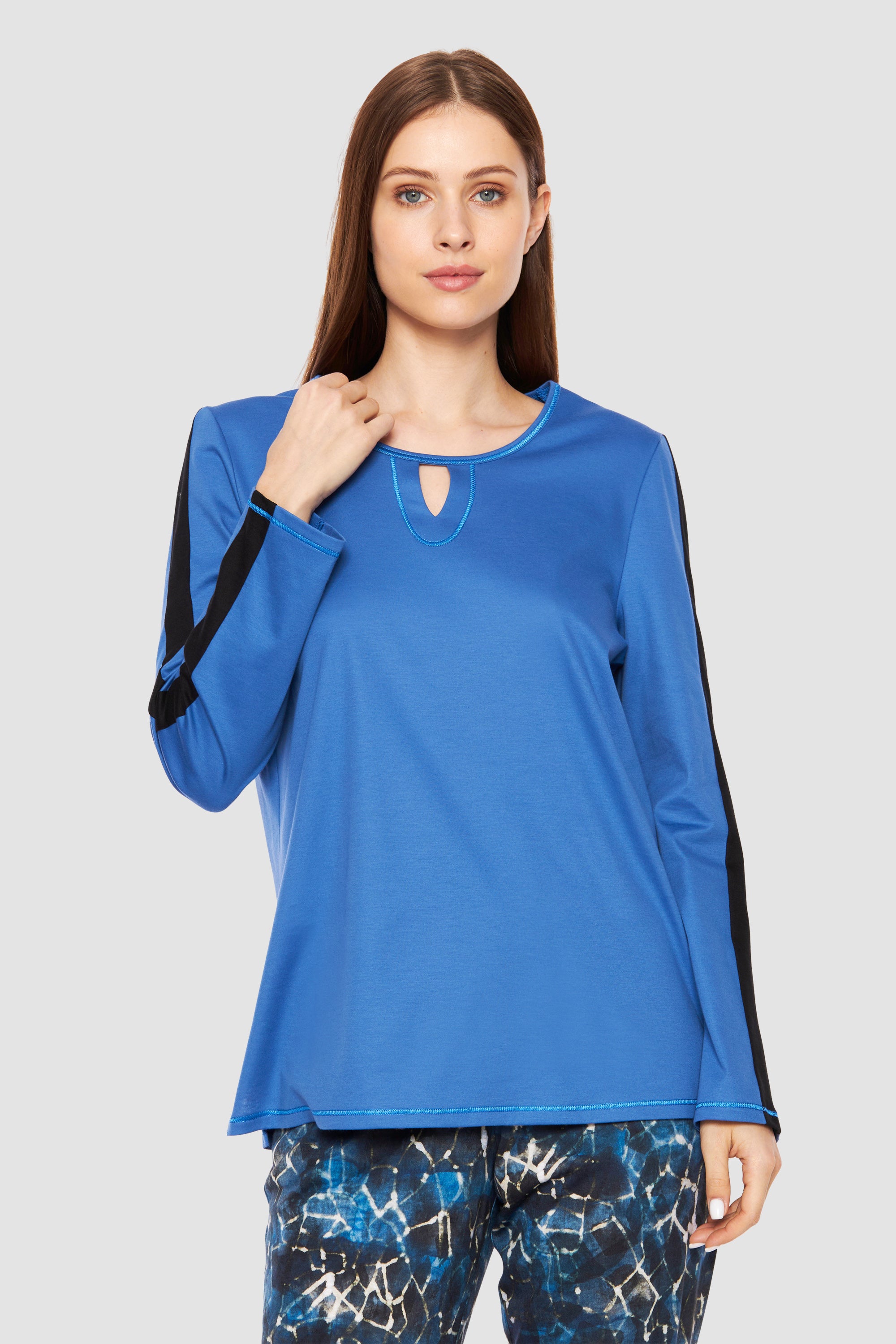 Rosch Shirt, 1/1 Sleeve, Round Neck Blue Plane (1233786) Blue