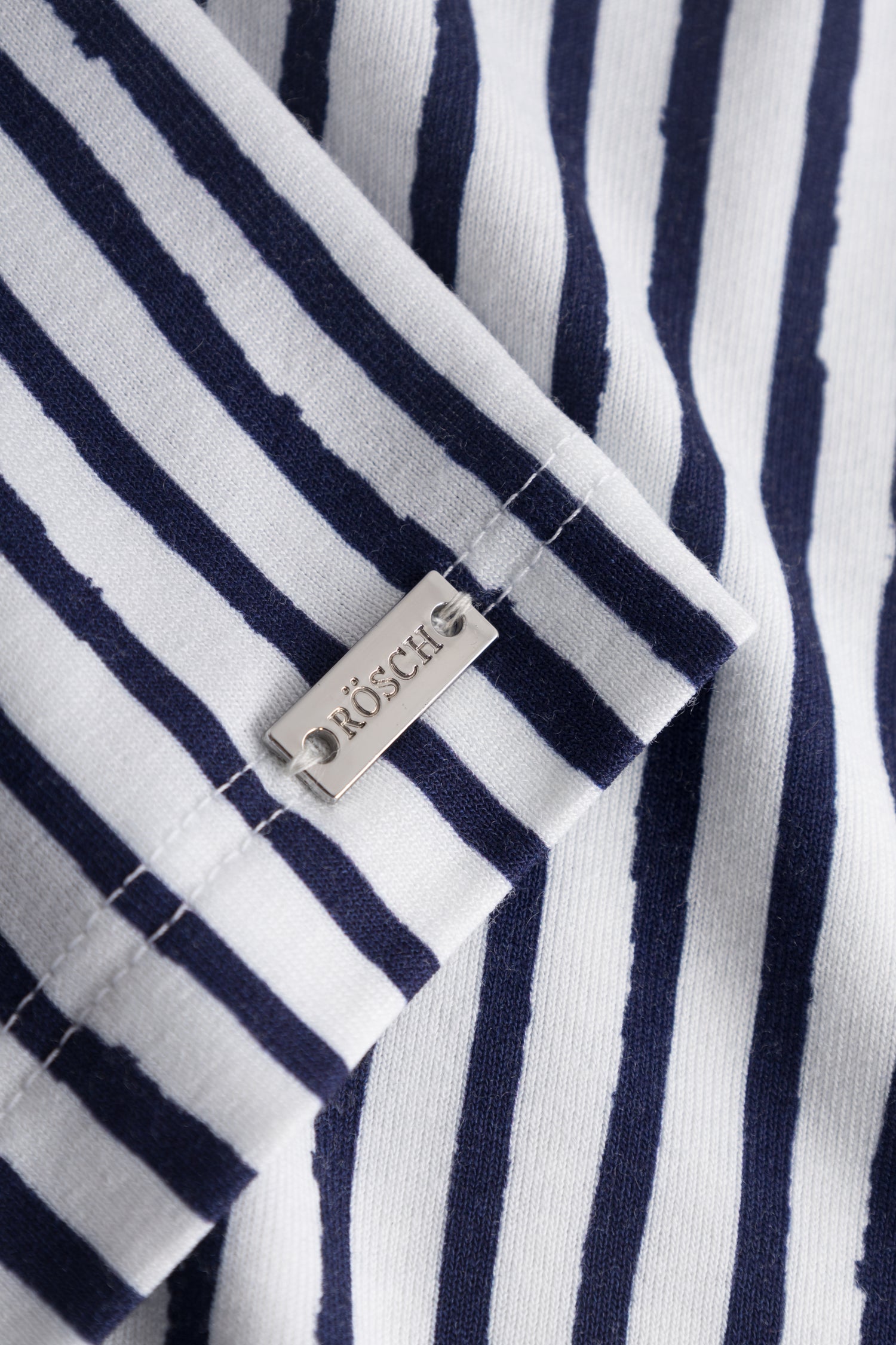 Rosch Beach Dress, 1/2 Sleeve, V-Neck, Stripes (1235605) Navy Stripe
