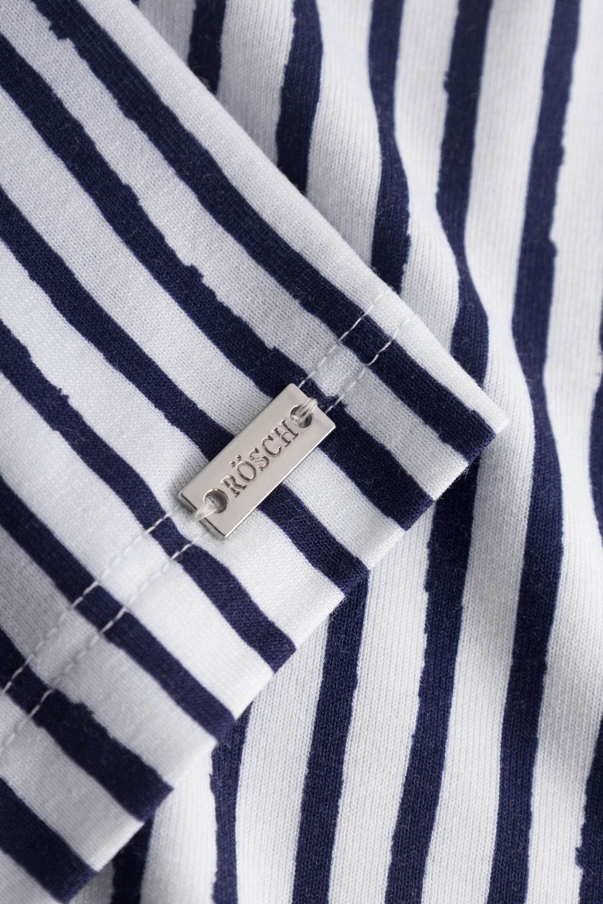 Rosch Beach Dress, 1/2 Sleeve, V-Neck, Stripes (1235605) Navy Stripe