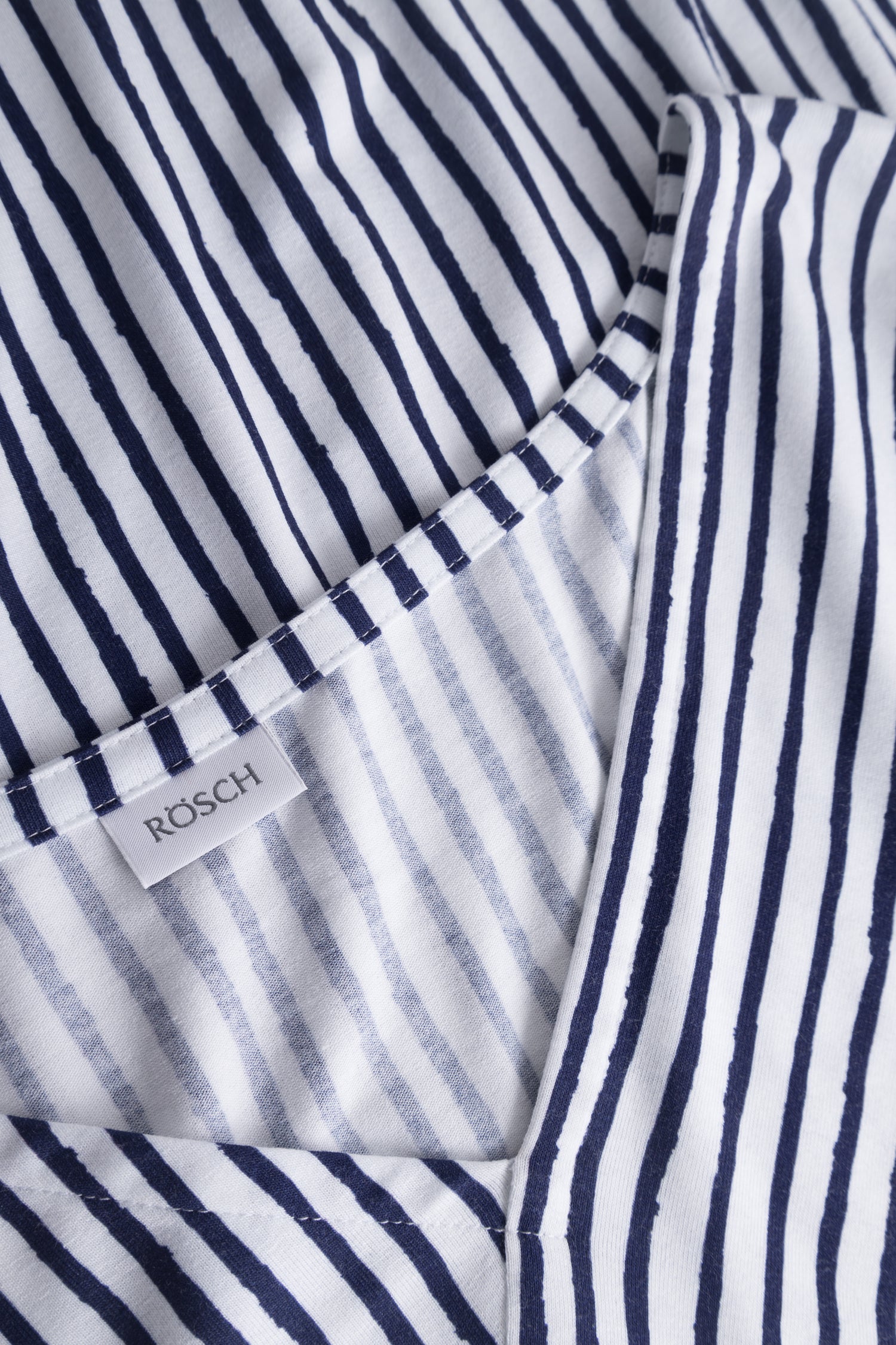 Rosch Beach Dress, 1/2 Sleeve, V-Neck, Stripes (1235605) Navy Stripe