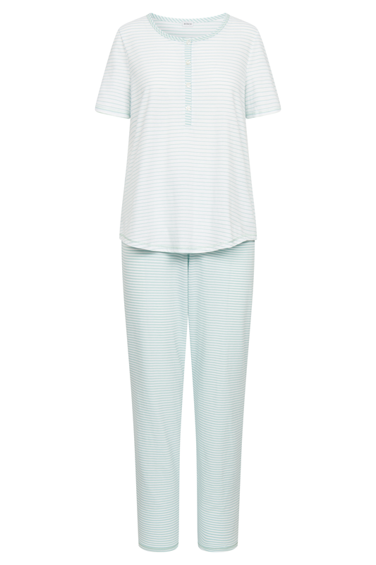 Rösch Pyjamas front view in Glacier Ringlet