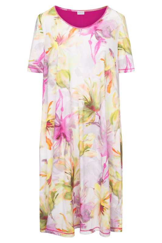 Rösch Nightgown front view in Romantic Flower