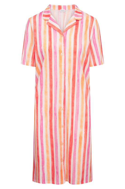 Rösch Nightgown front view in Stripe Multicolor