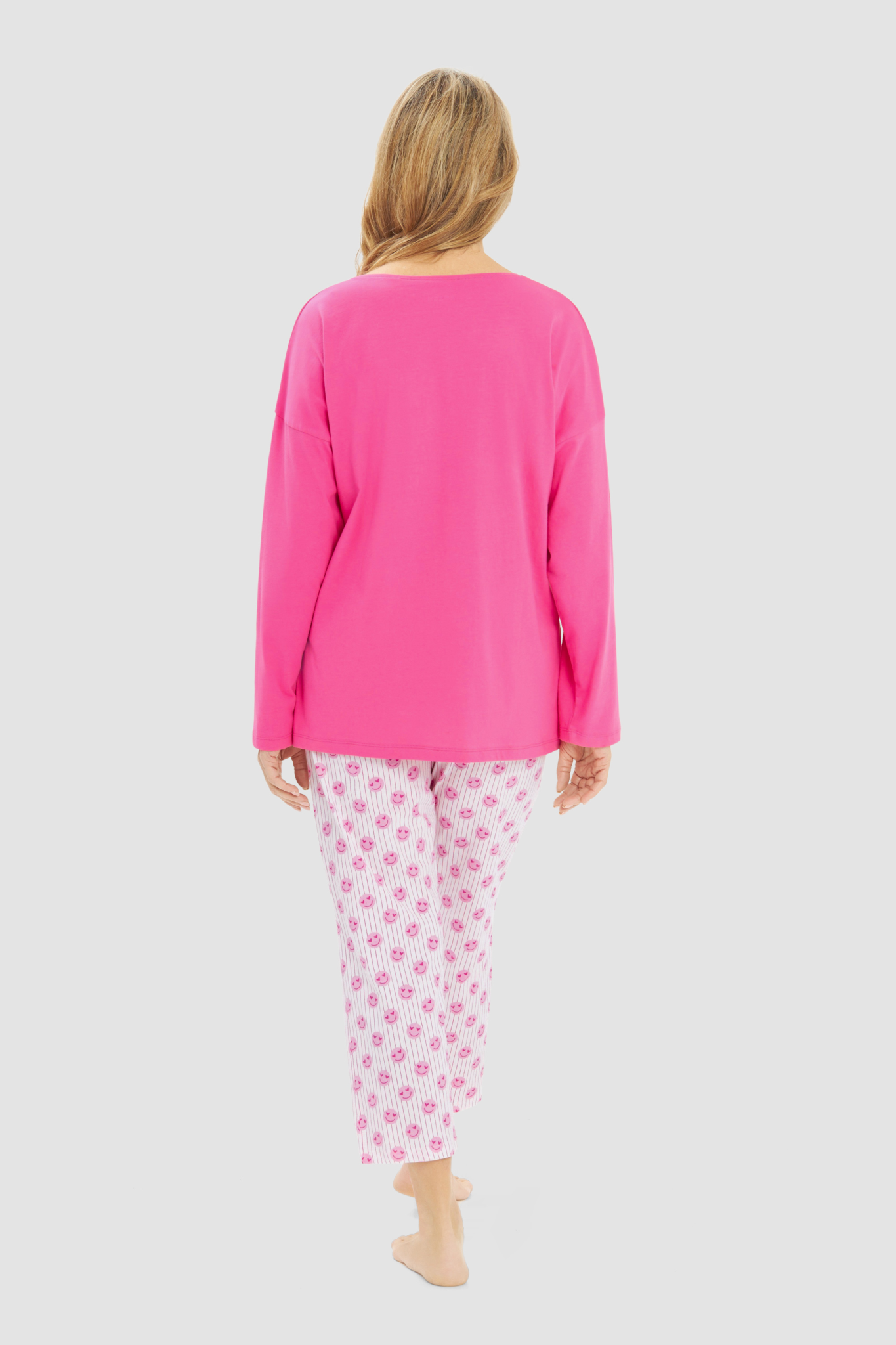 Rösch Pyjamas back view in Pink Print