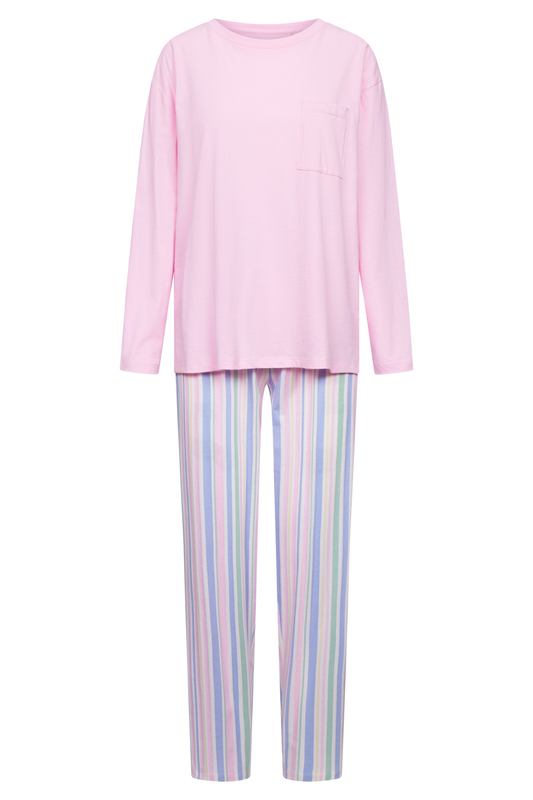Rösch Pyjamas front view in Stripe Multicolor