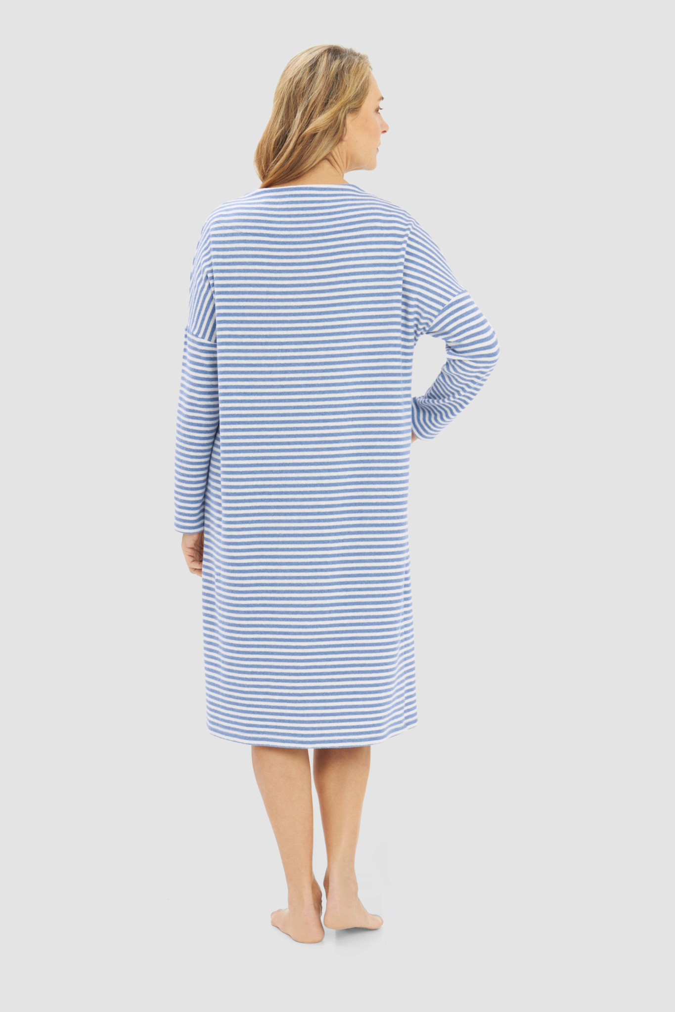 Rösch House Dress back view in Ringlet Blue