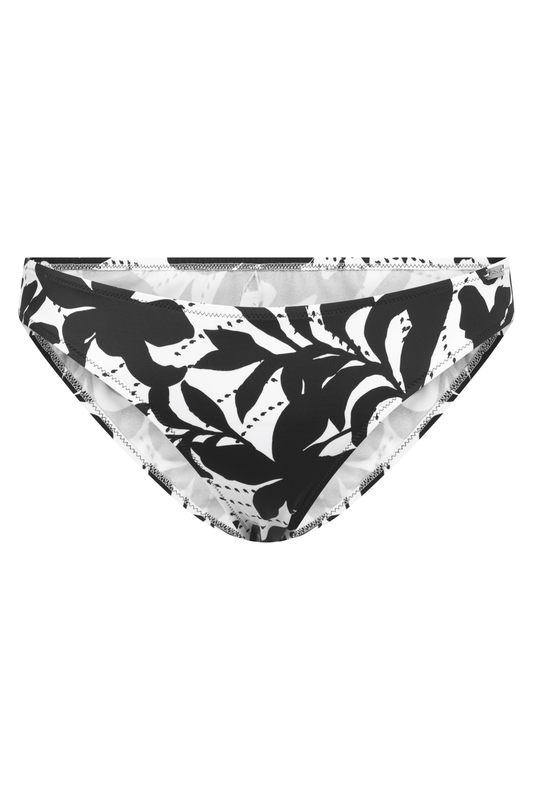 Rösch Bikini front view in Black Leaves