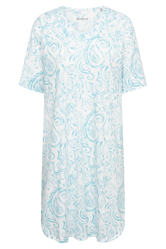 Rösch Nightgown front view in Big Paisley
