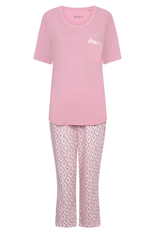 Rösch Pyjamas front view in Graphic Print