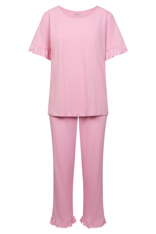 Rösch Pyjamas front view in Paradise Pink