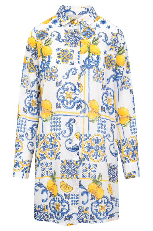 Rösch Beach Dress front view in Super Lemon