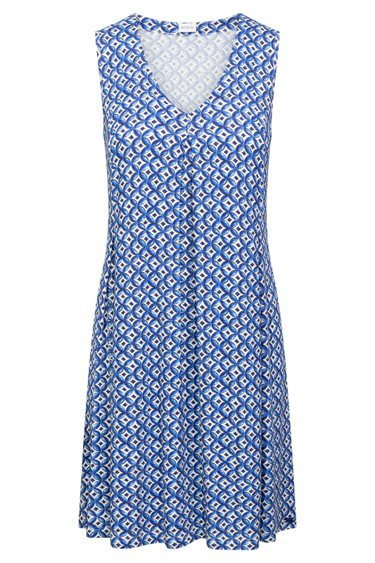 Rösch Beach Dress front view in Graphic Print