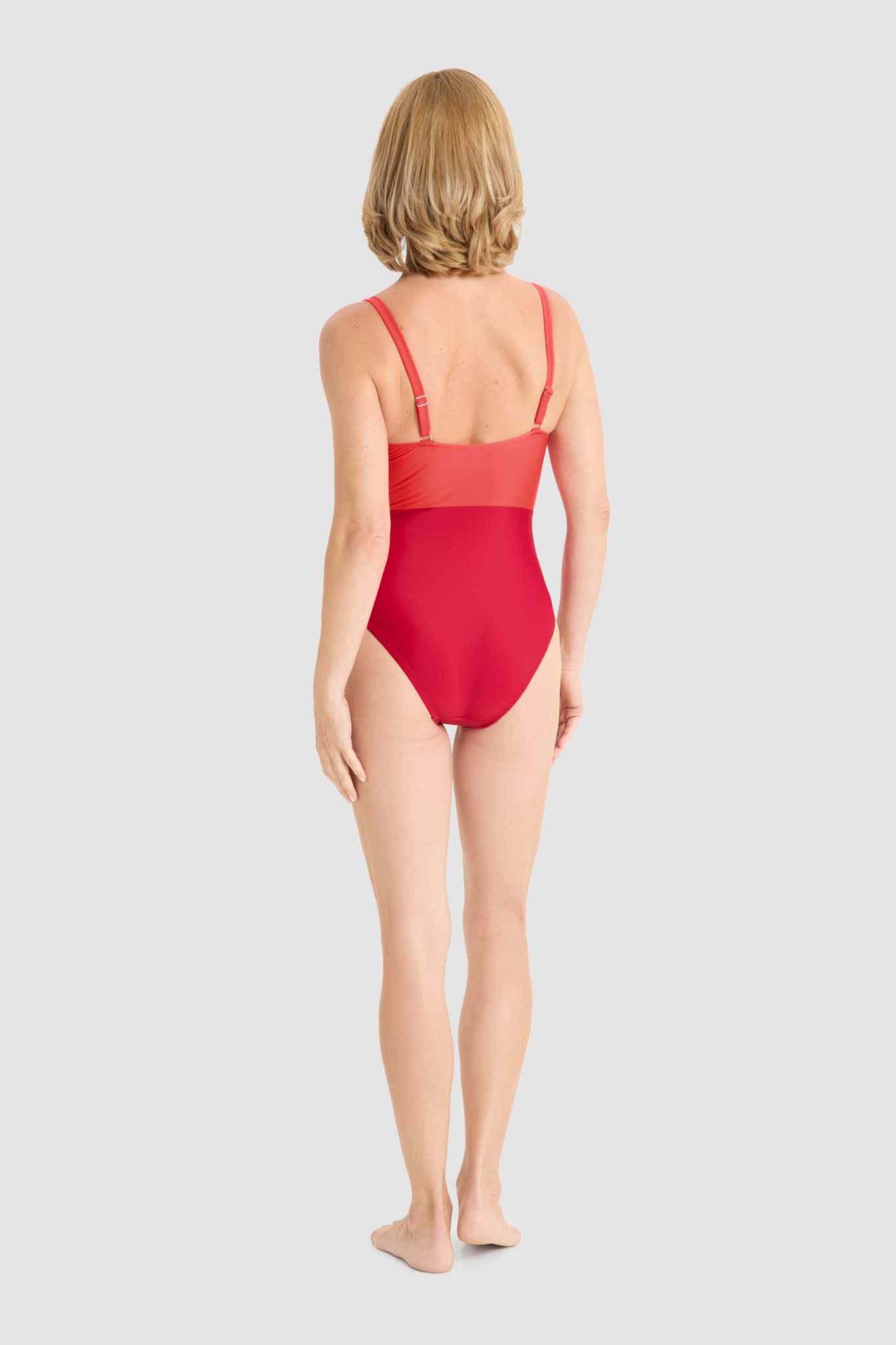Rösch Swimsuit back view in Hot Red