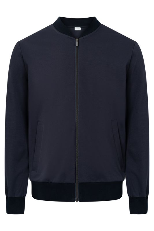 Rösch Lounge Jacket front view in Dark Blue
