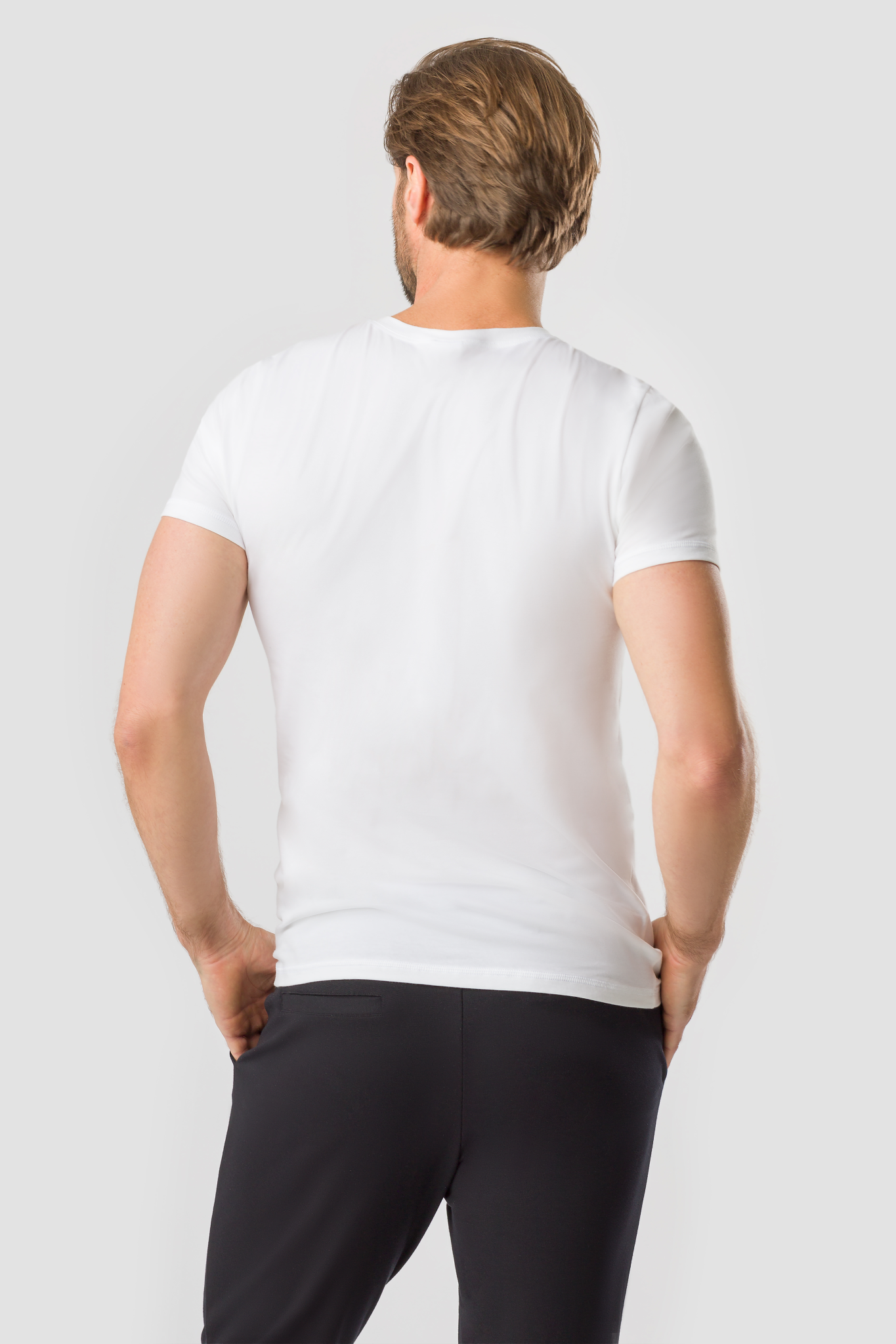 Rösch Lounge Top back view in Weiss