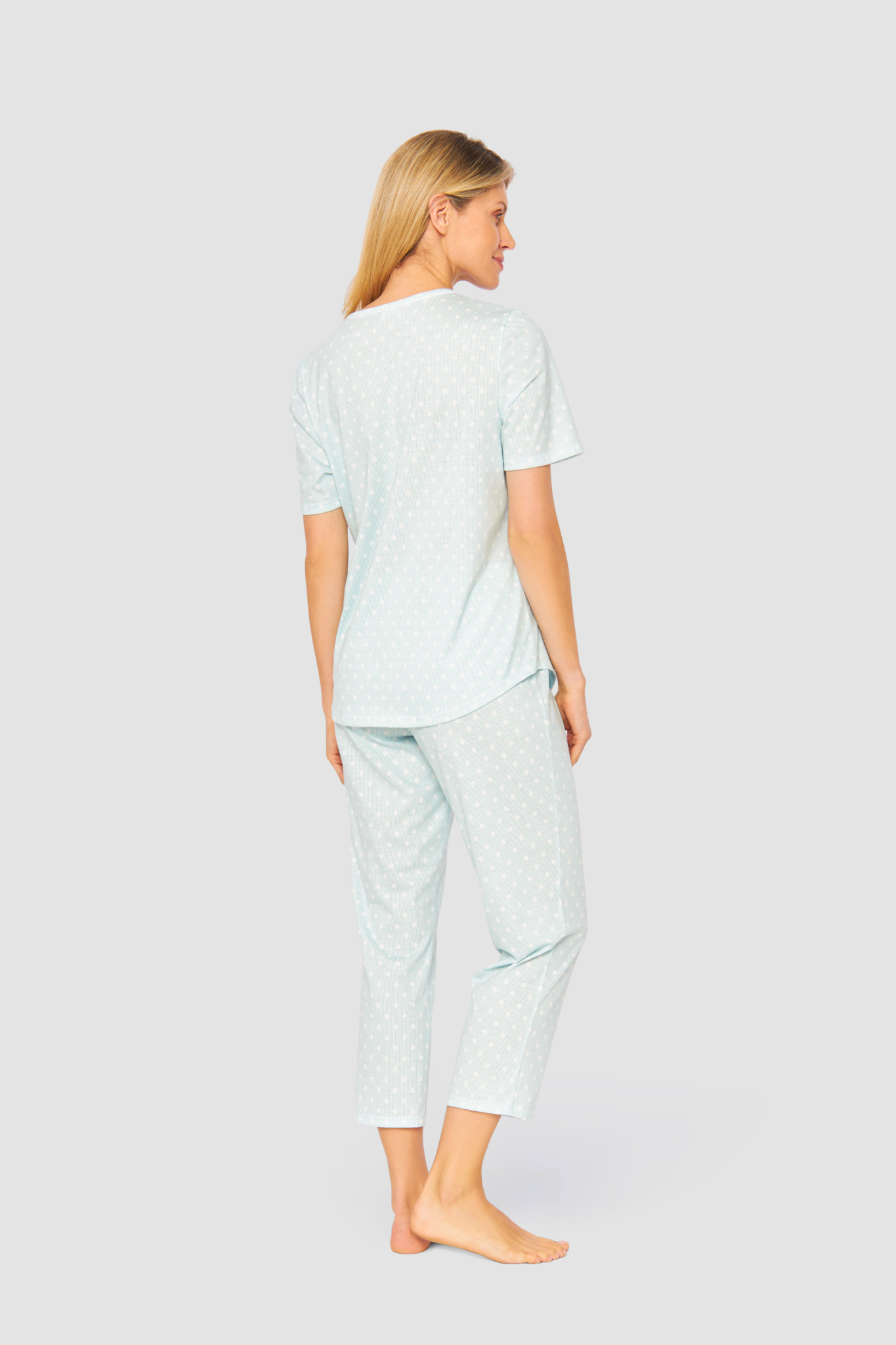 Rösch Pyjamas back view in Cool Mint