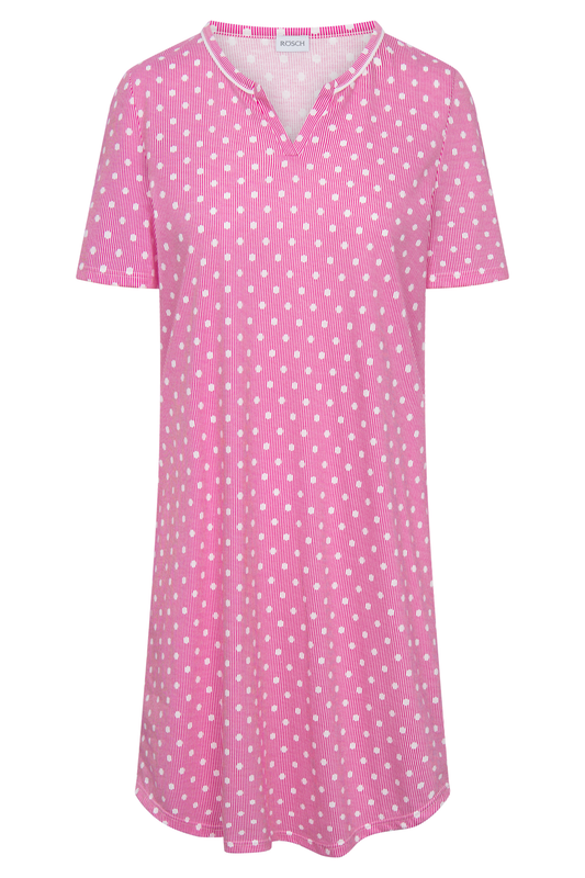 Rösch Nightgown front view in Fuchsia