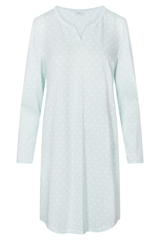 Rösch Nightgown front view in Cool Mint