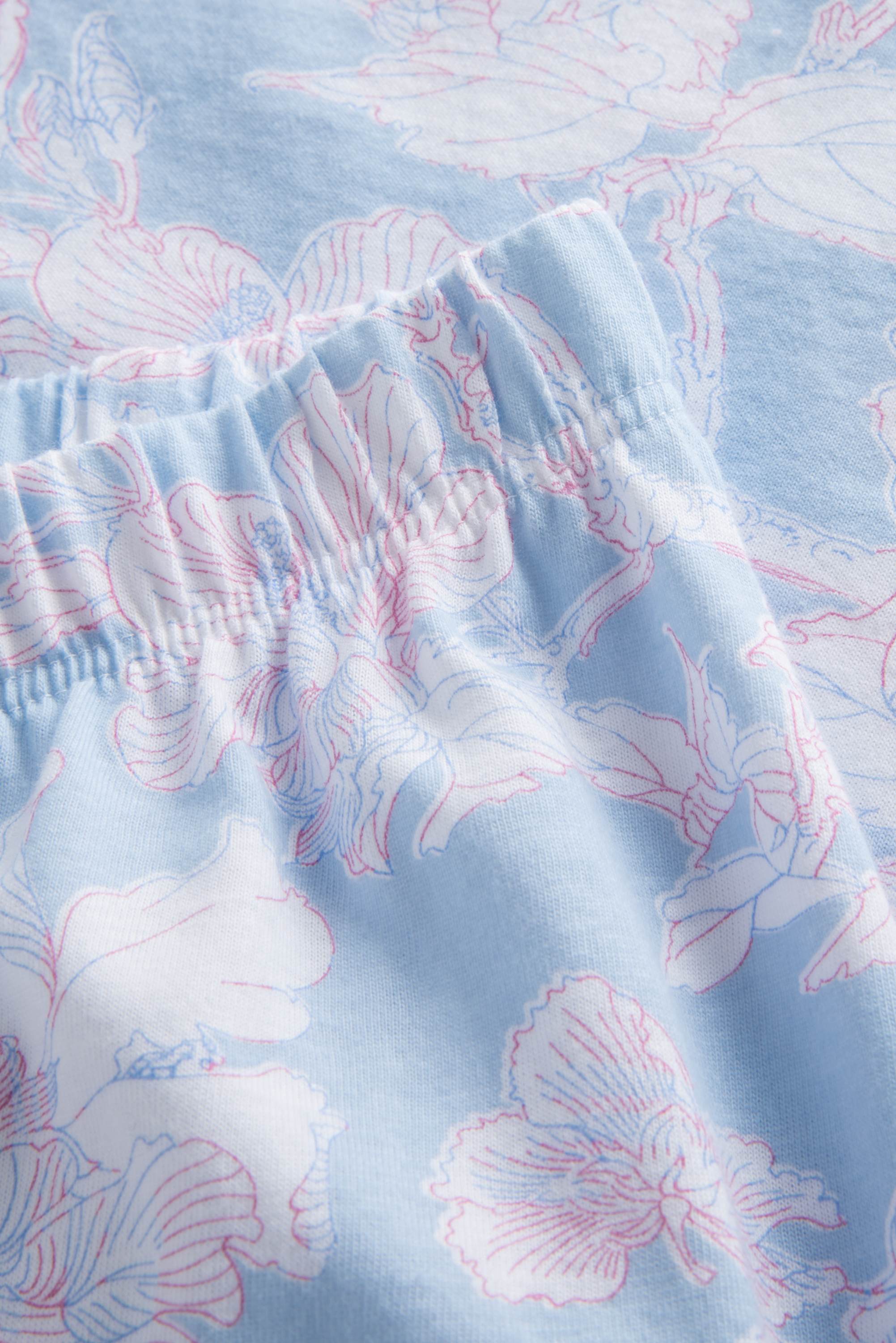 Rosch Pants, 7/8, Slit, Regular Flowerprint St (1884152) Arctic Blue