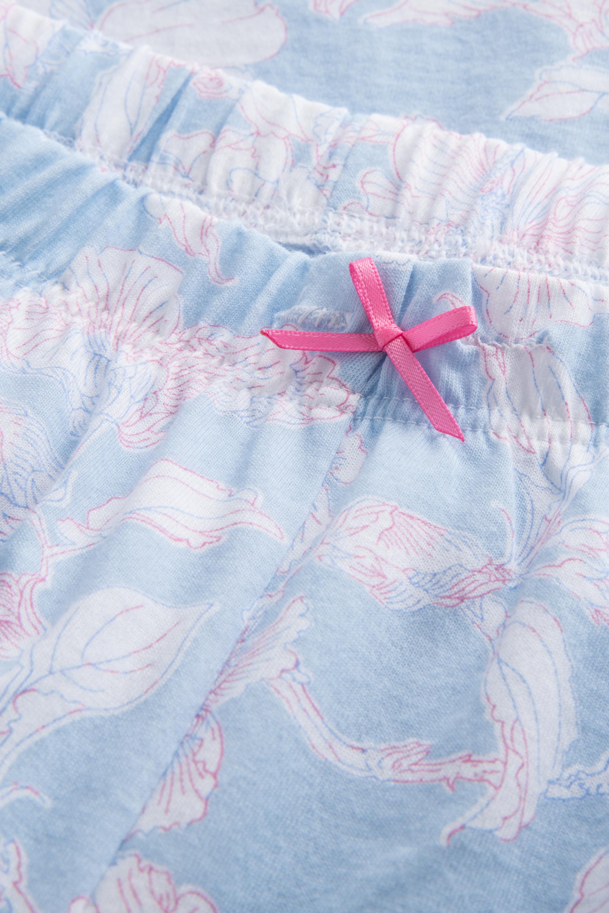 Rosch Pants, 7/8, Slit, Regular Flowerprint St (1884152) Arctic Blue