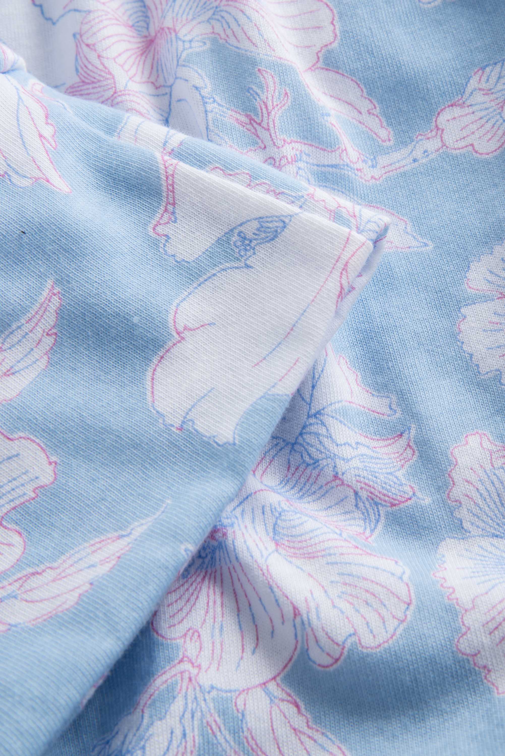 Rosch Pants, 7/8, Slit, Regular Flowerprint St (1884152) Arctic Blue