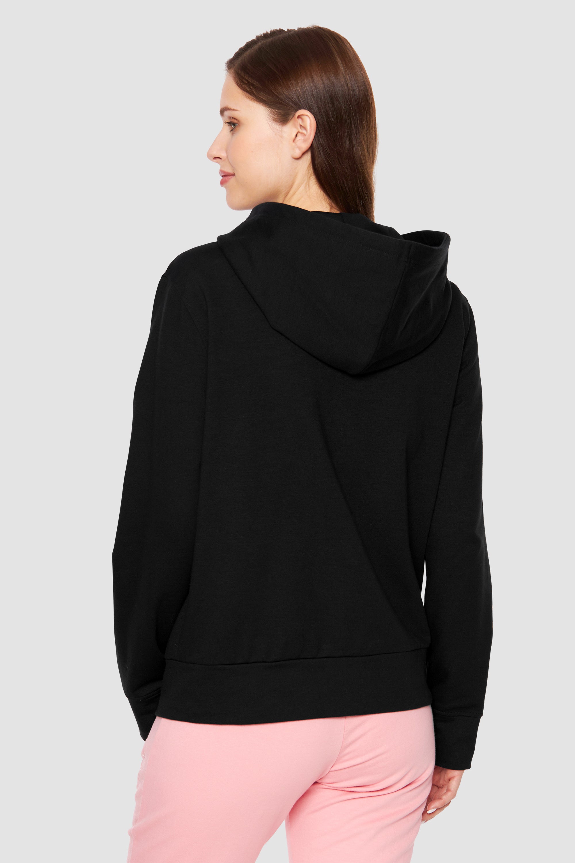 Rosch Hoodie Gots, 1/1 Sleeve, Zipper, Pockets (1884204) Black