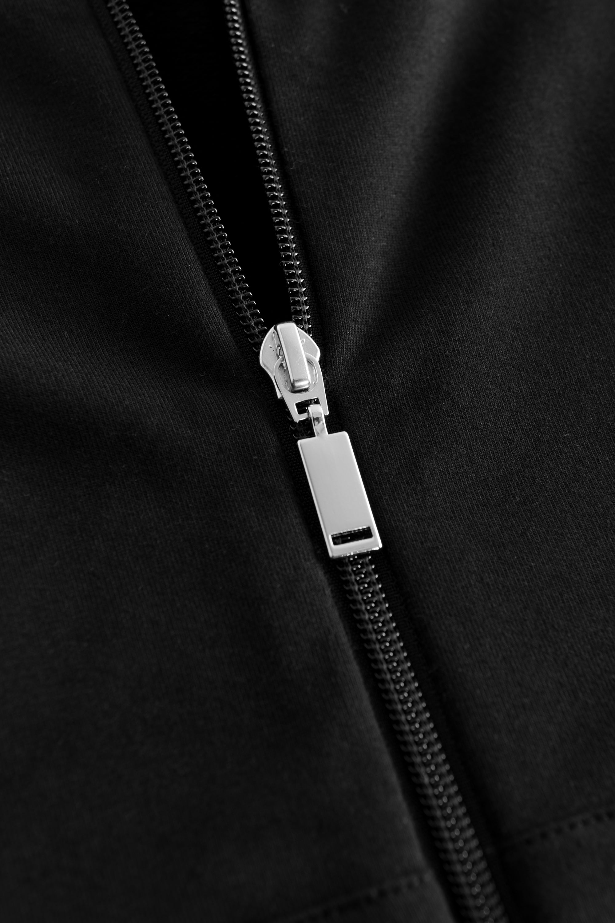 Rosch Hoodie Gots, 1/1 Sleeve, Zipper, Pockets (1884204) Black