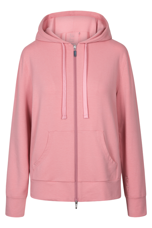 Rösch Lounge Jacket front view in Tearose