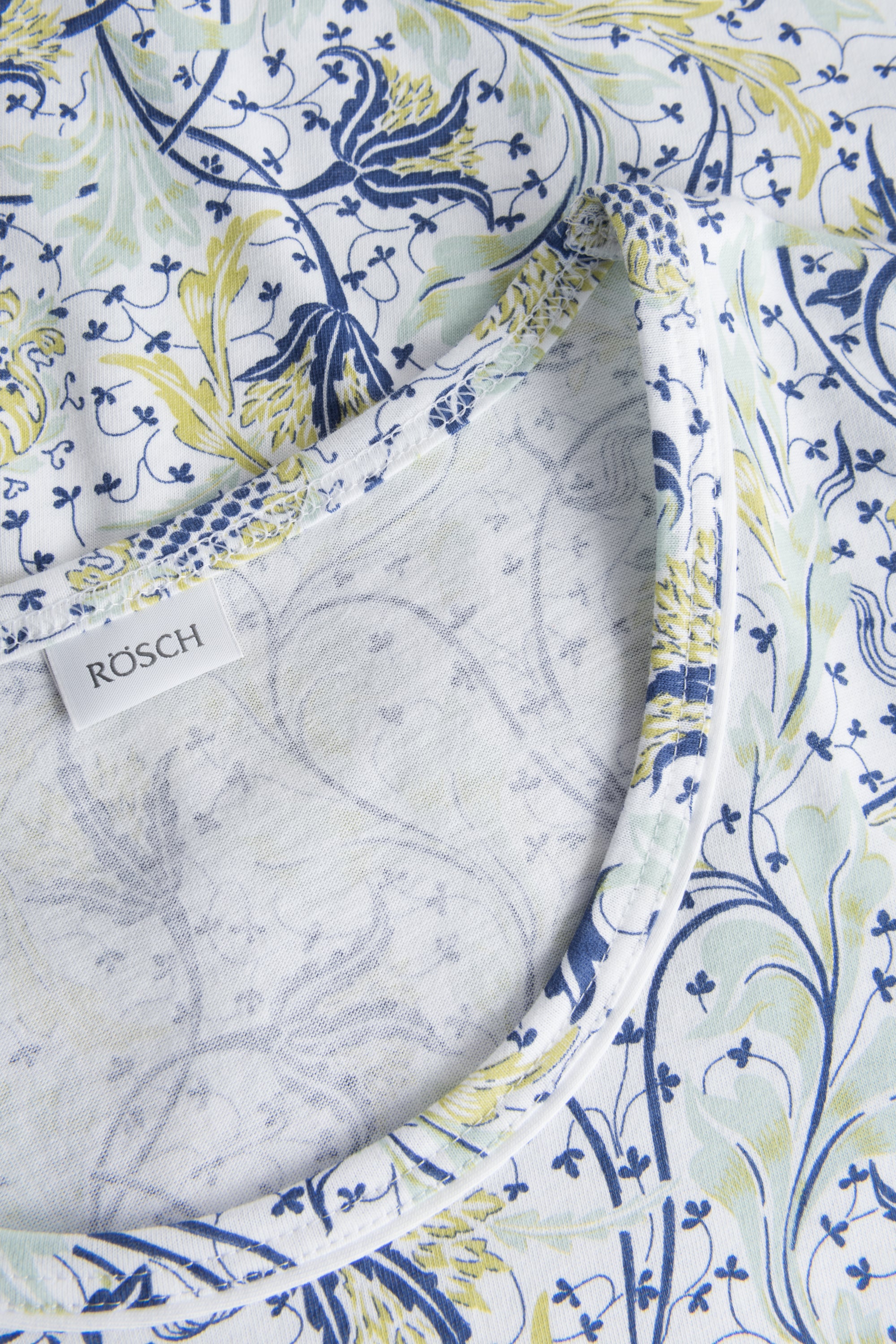Rosch Shirt Gots, 1/1 Sleeve, Round Neck Ornam (1884806) Jade Ornamental
