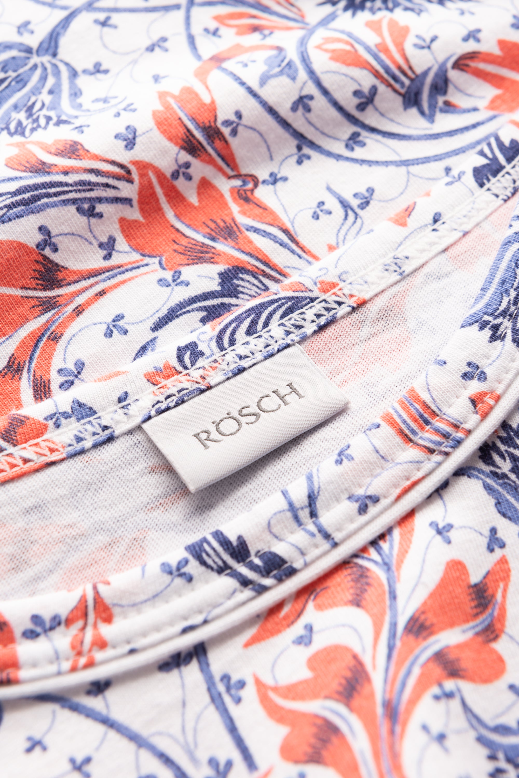 Rosch Shirt Gots, 1/2 Sleeve, Round Neck Ornam (1884807) Blue Ornamental