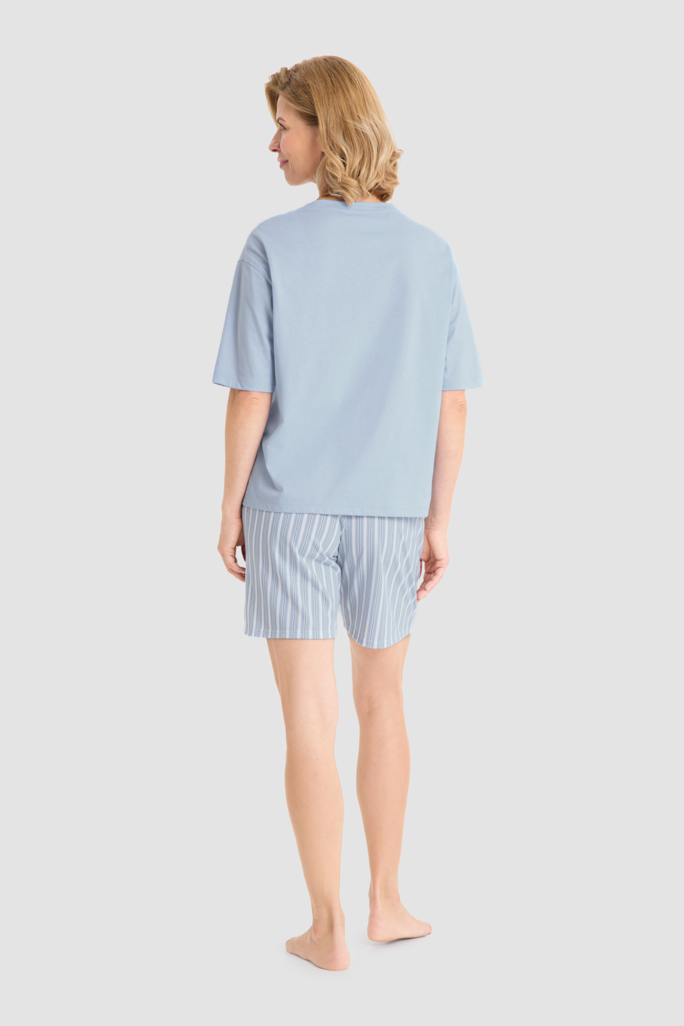 Rösch Lounge Top back view in Blue