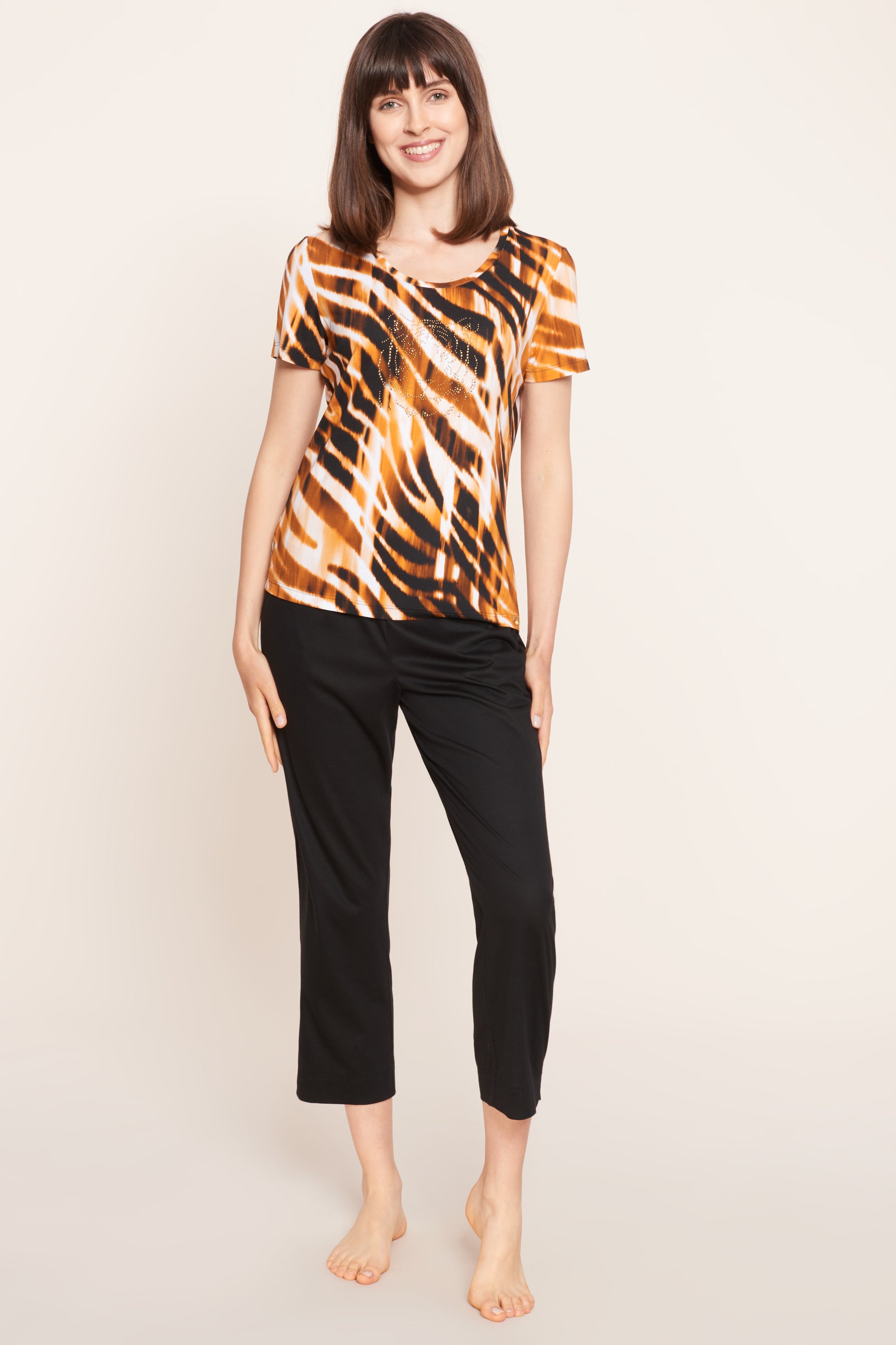 Feraud Shirt, 1/2 Sleeve, Round Neck Tiger Allo (3215032) Animalprint