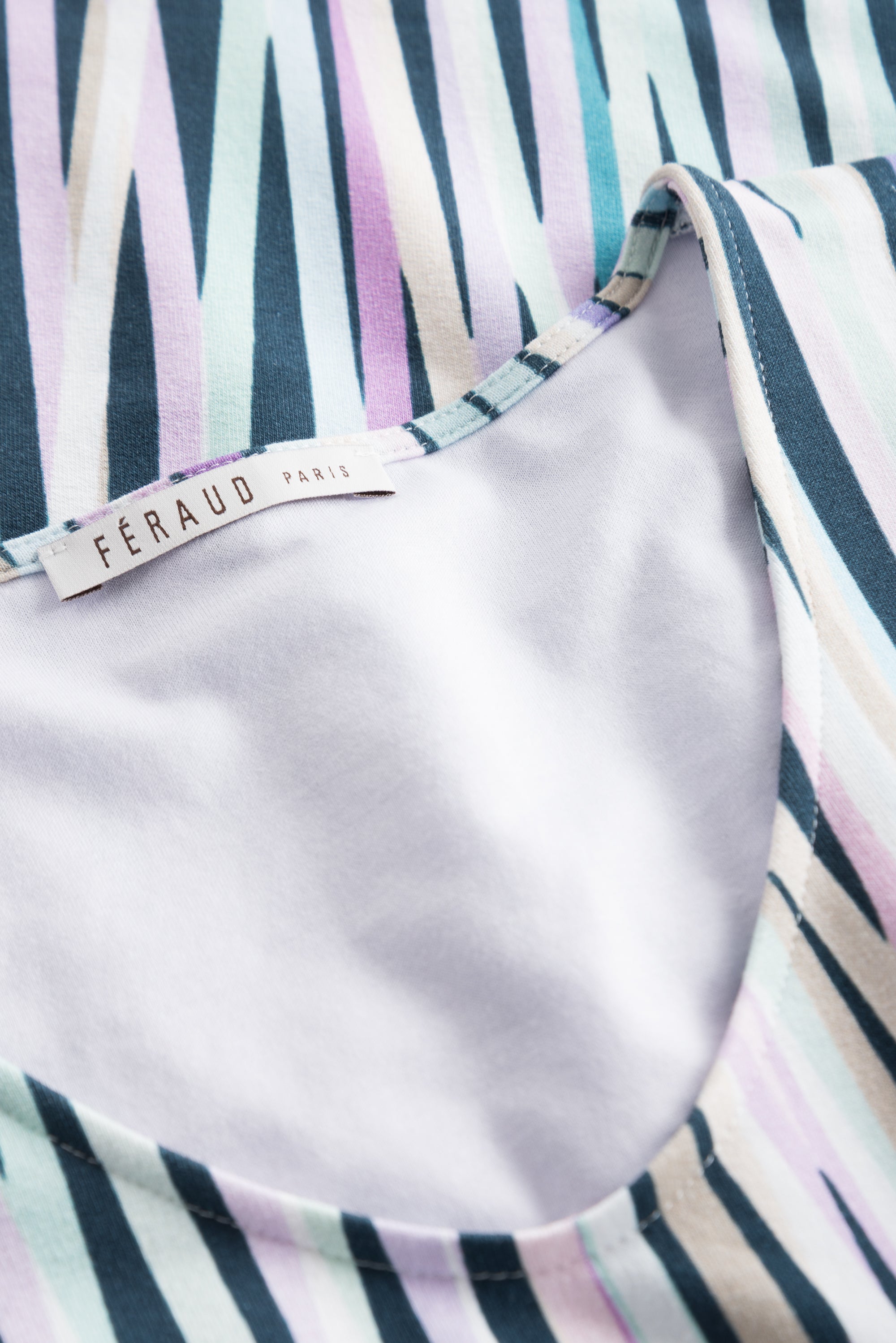 Feraud Shirt, Overcut, V-Neck Modern Stripe (3221042) Stripe Multicolor