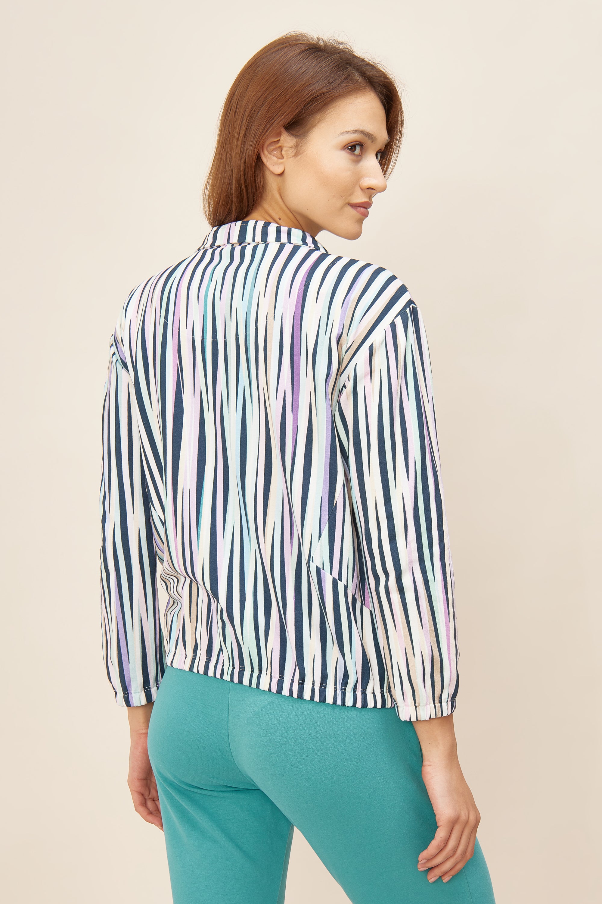 Feraud Jacket, 1/1 Sleeve, Zipper, Pockets Mode (3221043) Stripe Multicolor