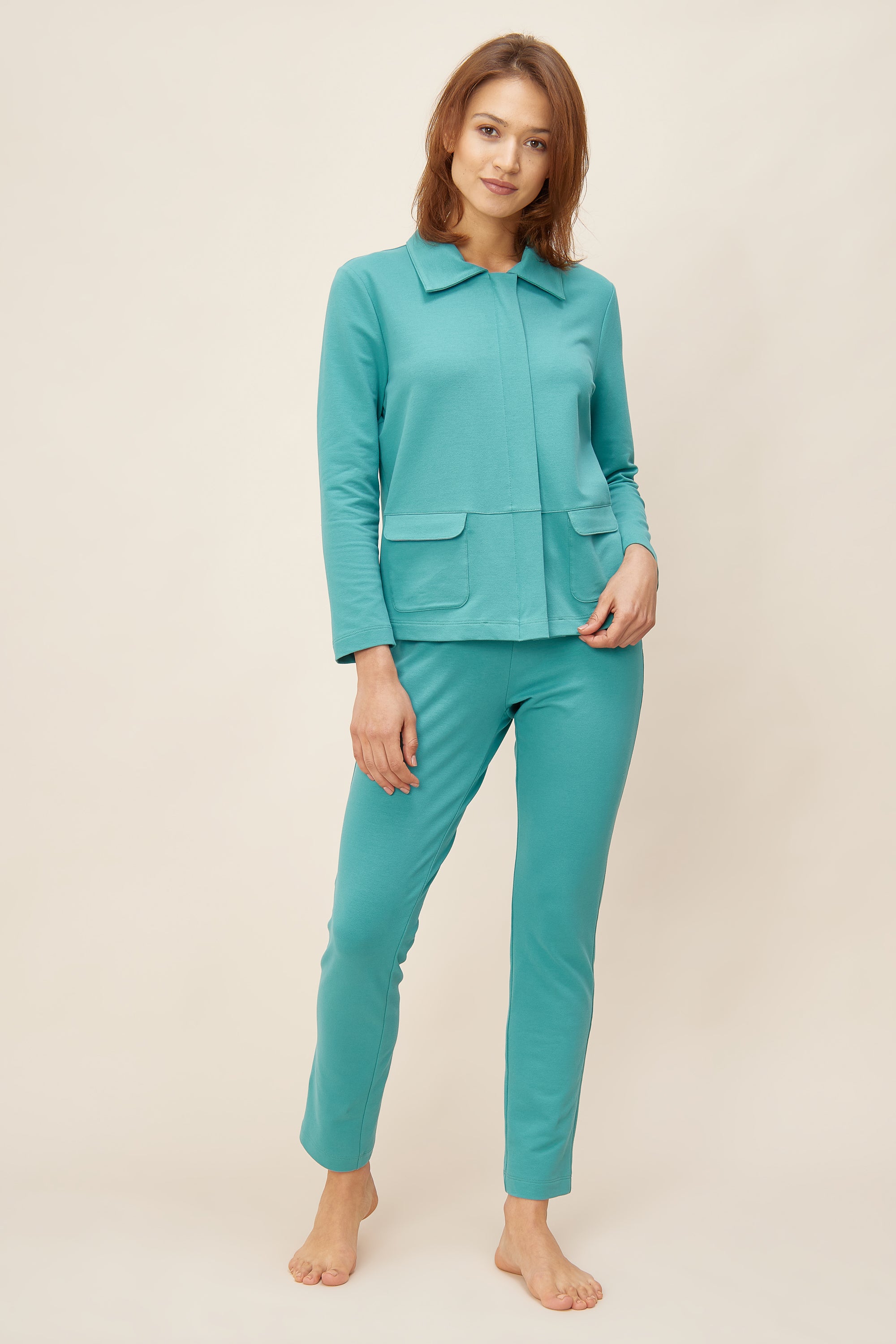Feraud Jacket, 1/1 Sleeve, Zipper, Pockets Uni (3221048) Jade