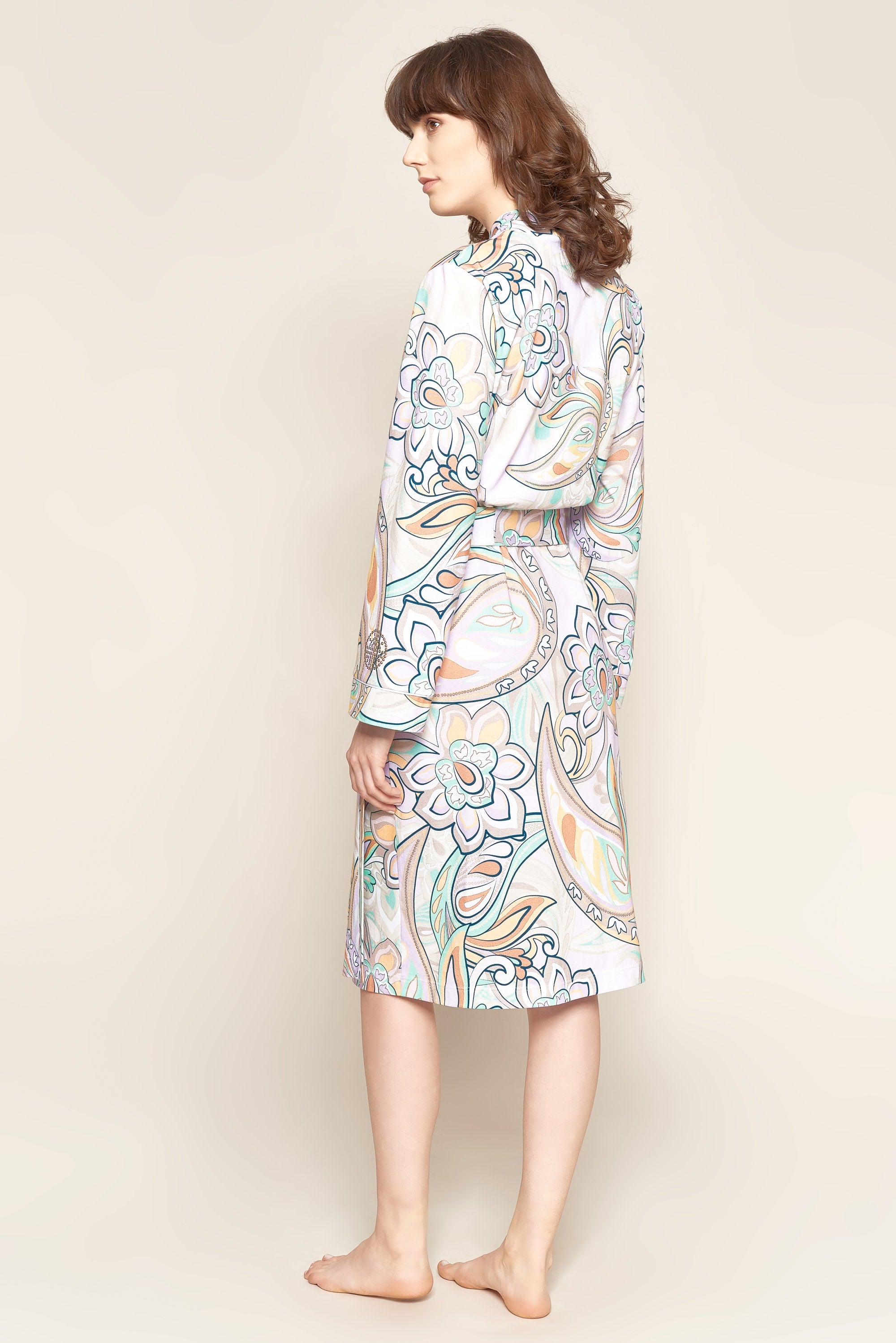 Feraud Robe, 1/1 Sleeve, Wrap Around, Pockets P (3221064) Paisley
