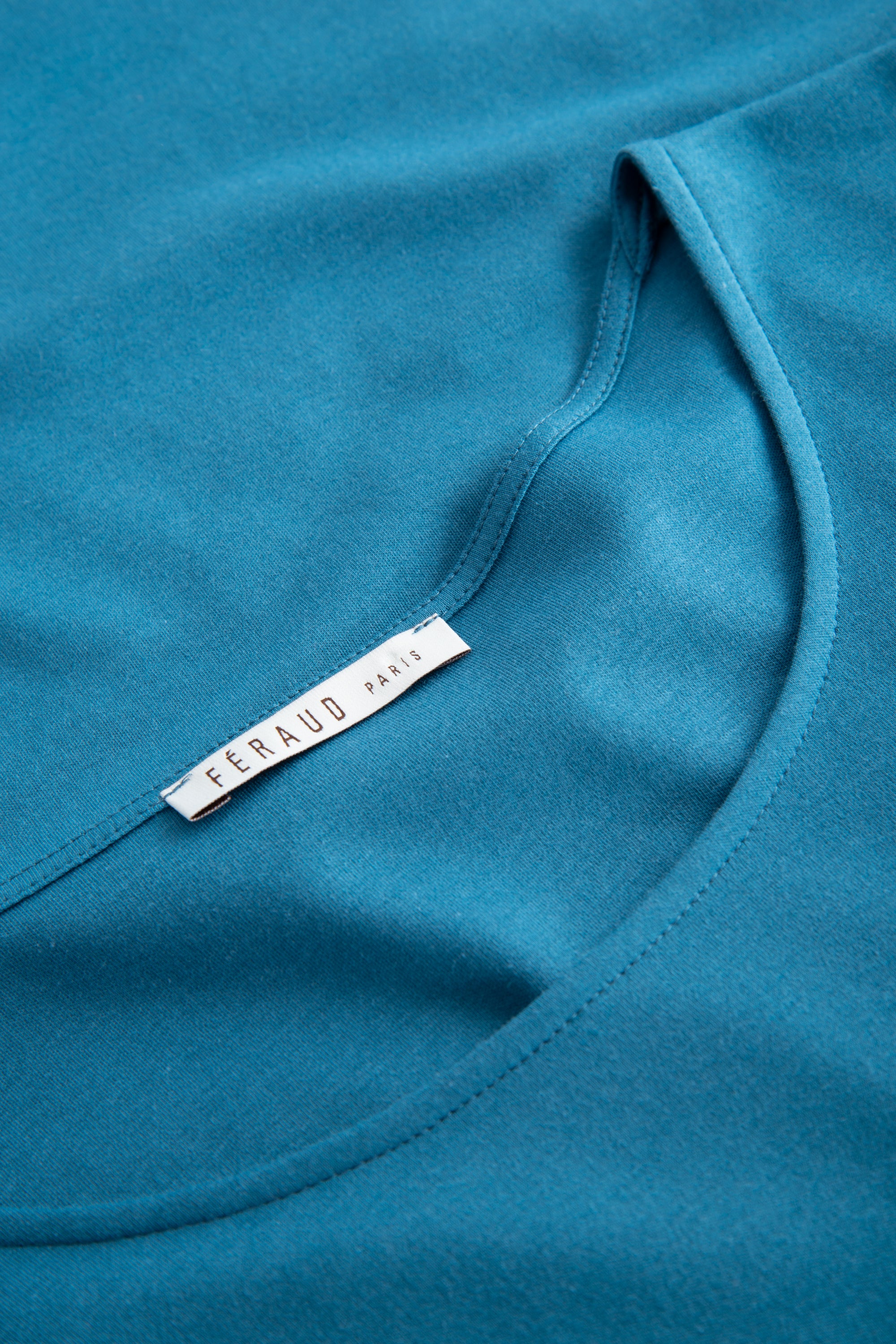 Feraud Night Dress, 1/1 Sleeve, Round Neck Logo (3221173) Arctic Blue