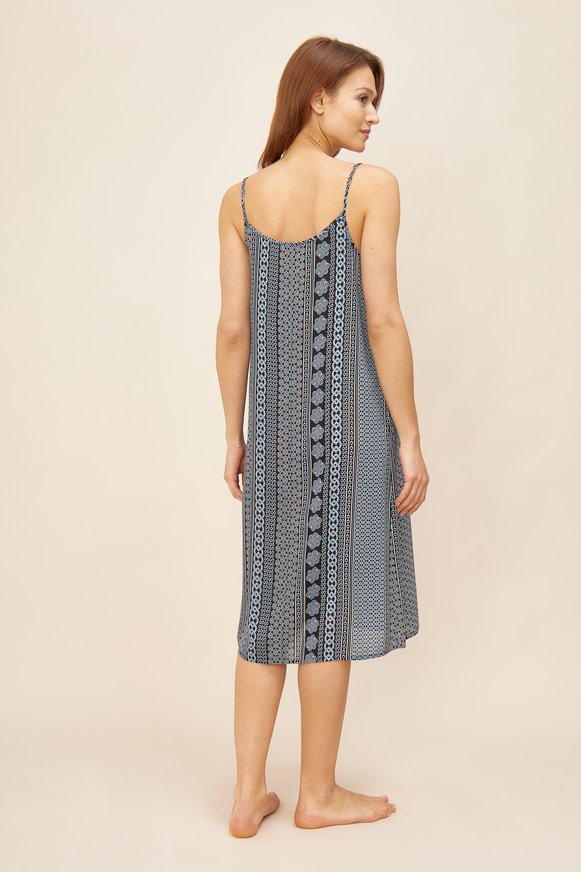 Feraud Beach Dress, Spaghetti Straps Luxury Chain (3225149) Stripe Mix