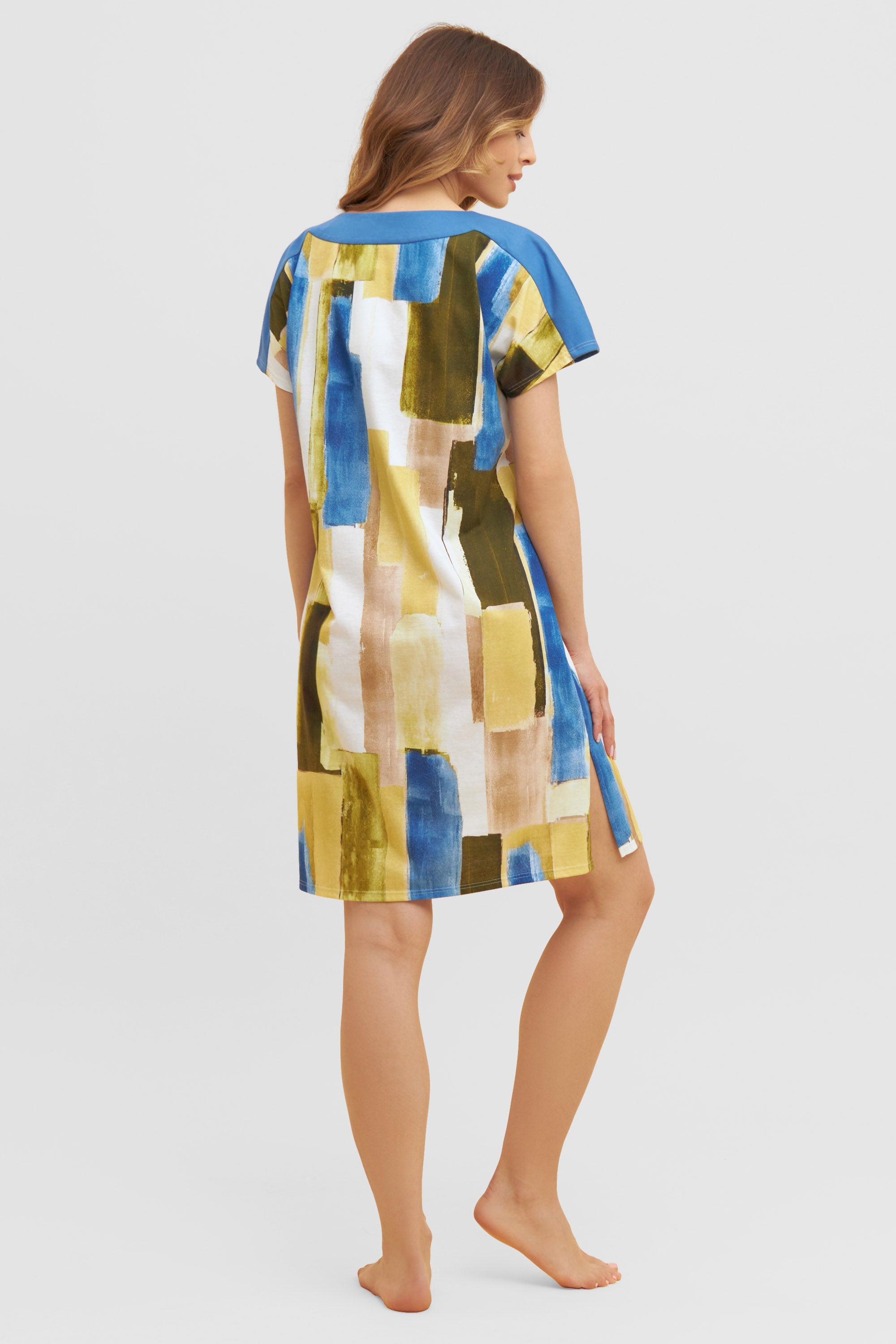 Feraud Night Dress, Overcut, Round Neck Graphic Art (3231131) Artstripe