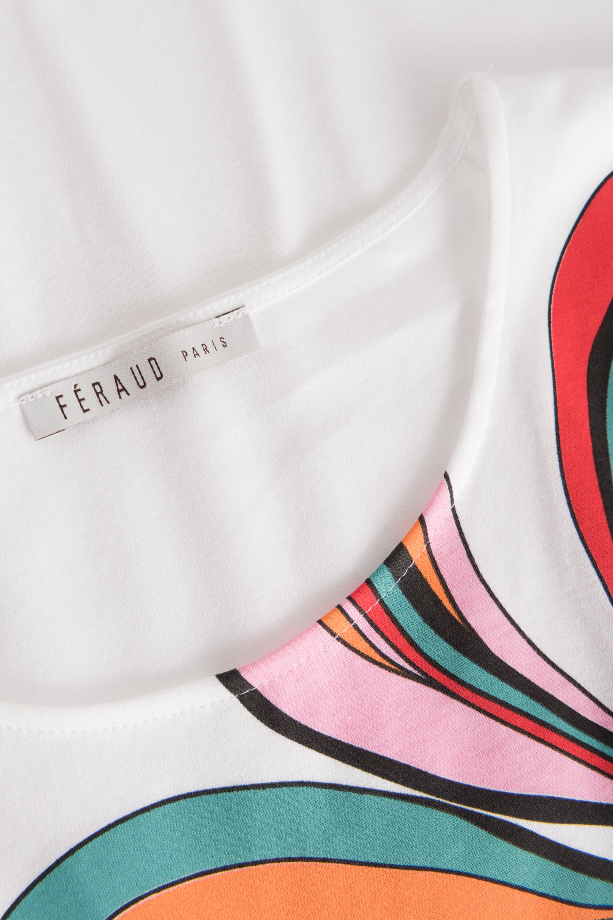 Feraud Pajama, 1/2 Sleeve, Pants 7/8, Round Neck Mo (3231132) White-Multicolor