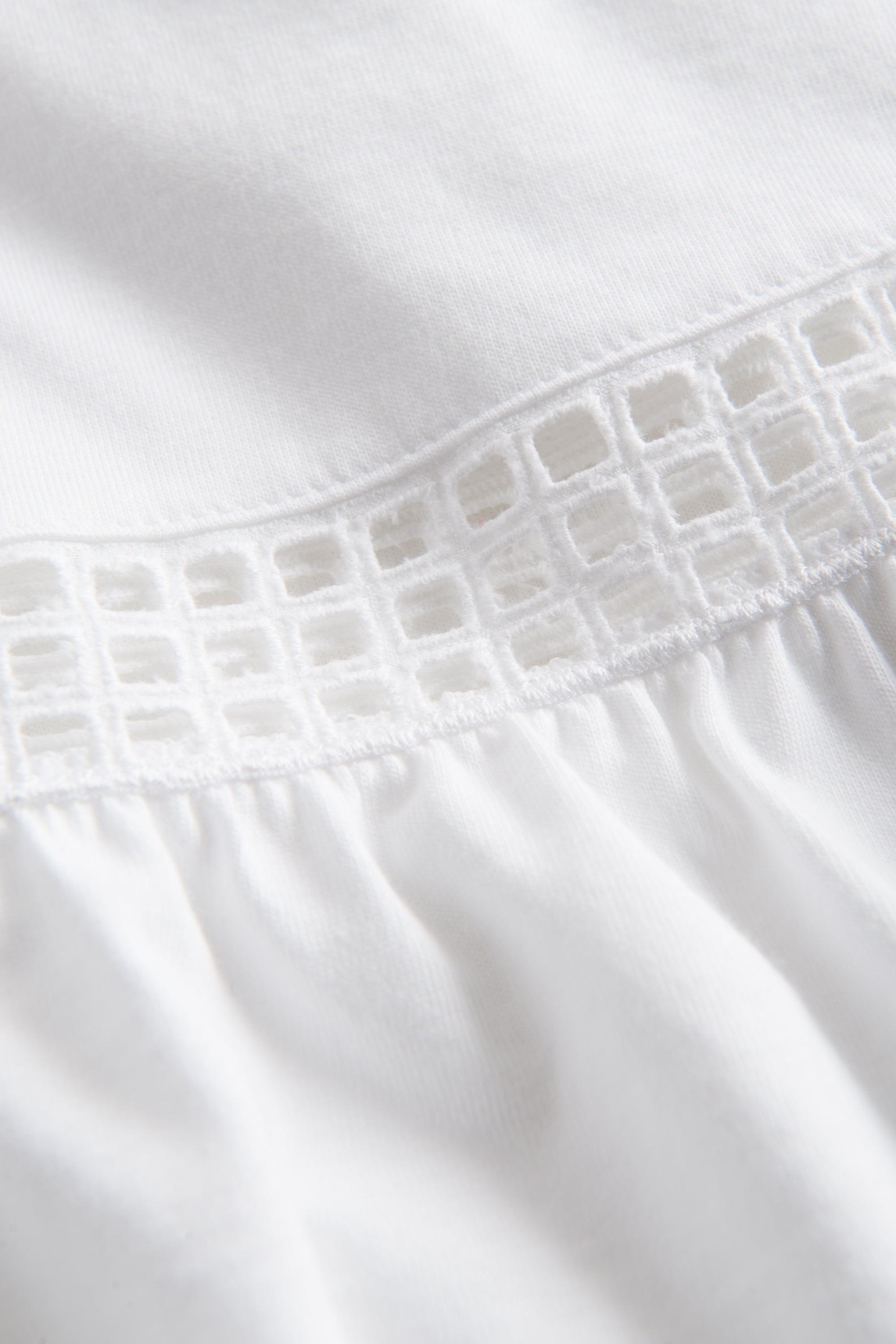 Feraud Pajama, Overcut, Pants 3/4, Round Neck Graph (3231149) White
