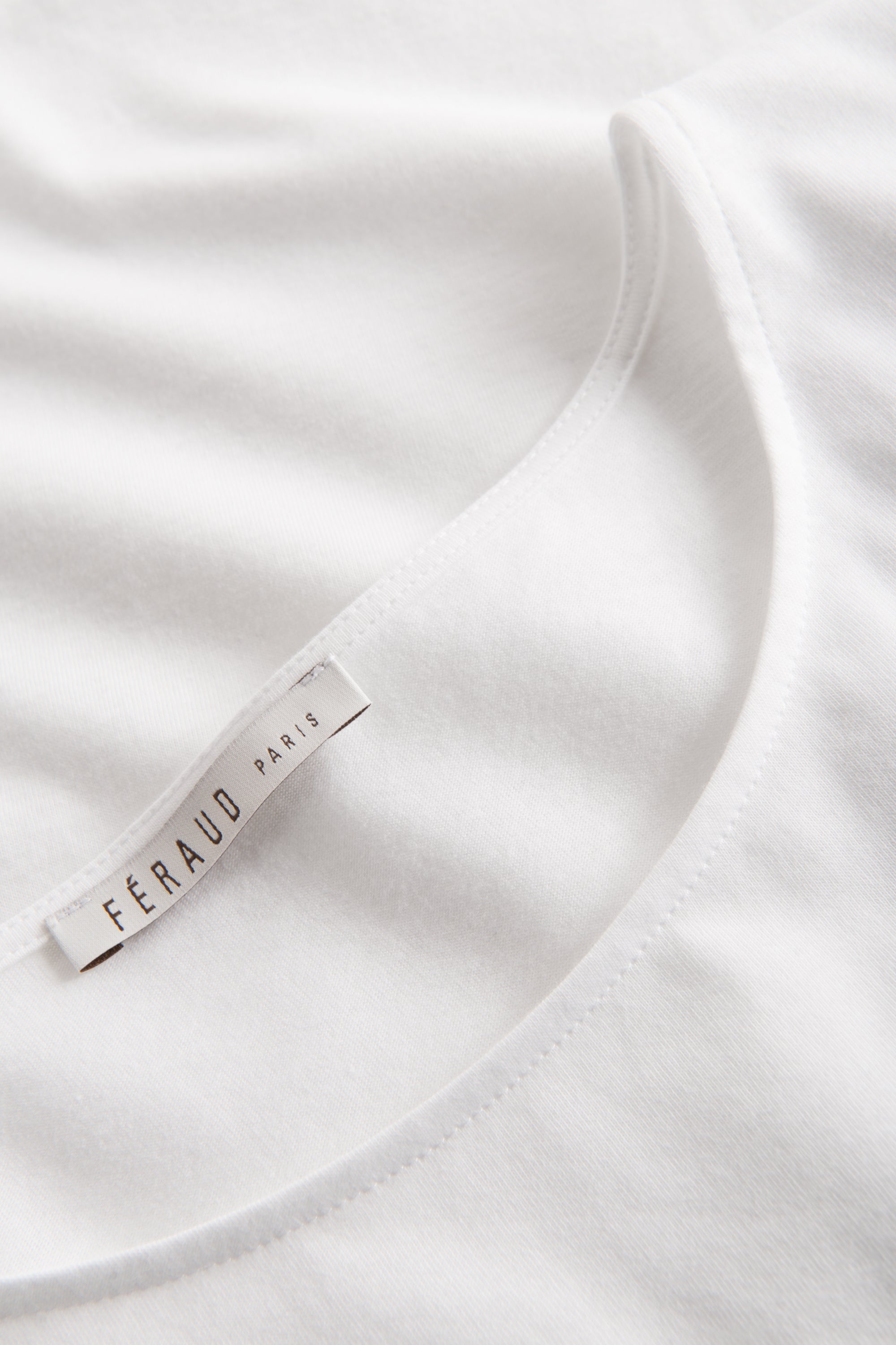 Feraud Pajama, Overcut, Pants 3/4, Round Neck Graph (3231149) White