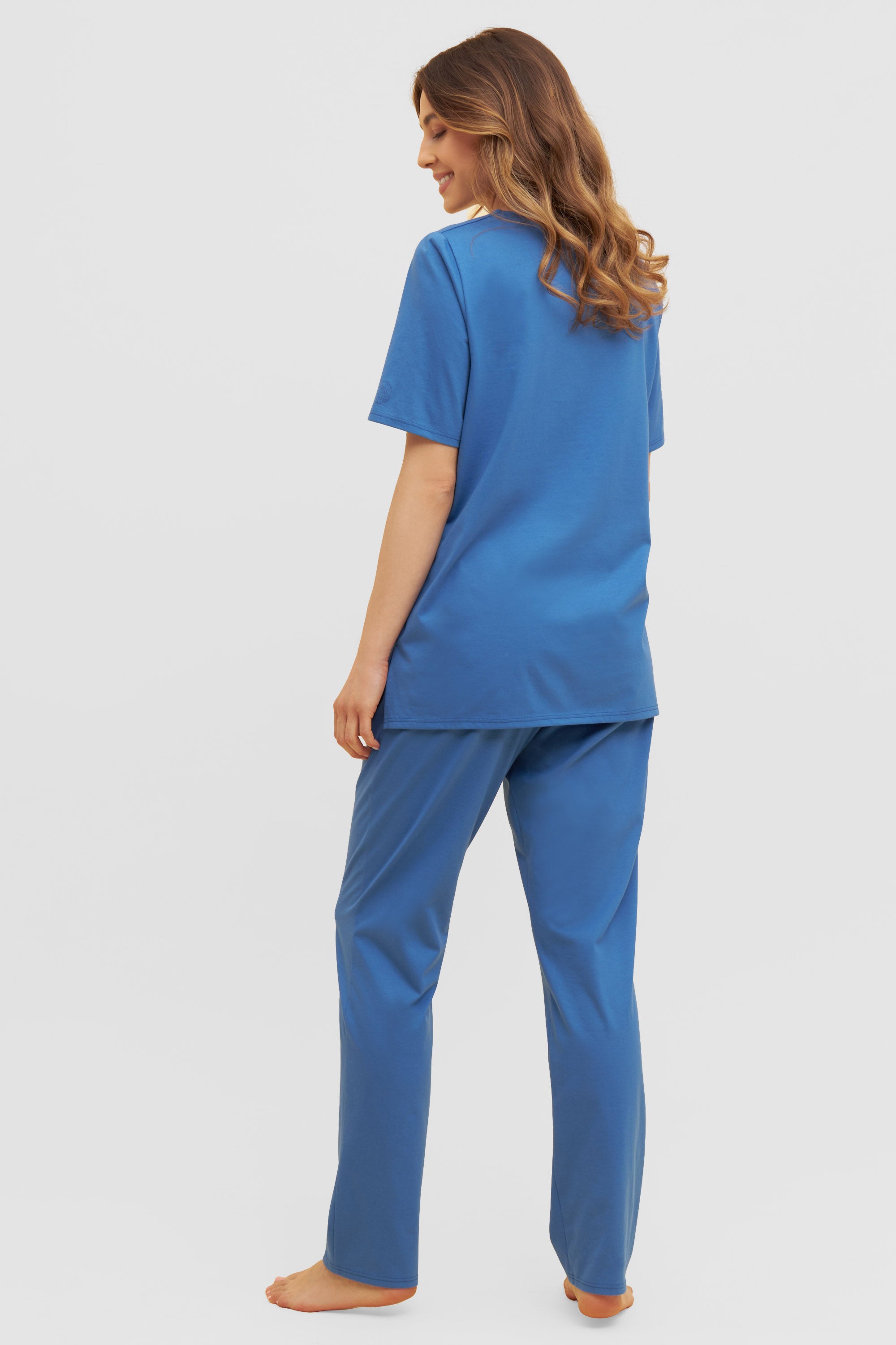 Feraud Pajama, 1/2 Sleeve, Pants 1/1, V-Neck Colour (3231156) Colourmix Blue