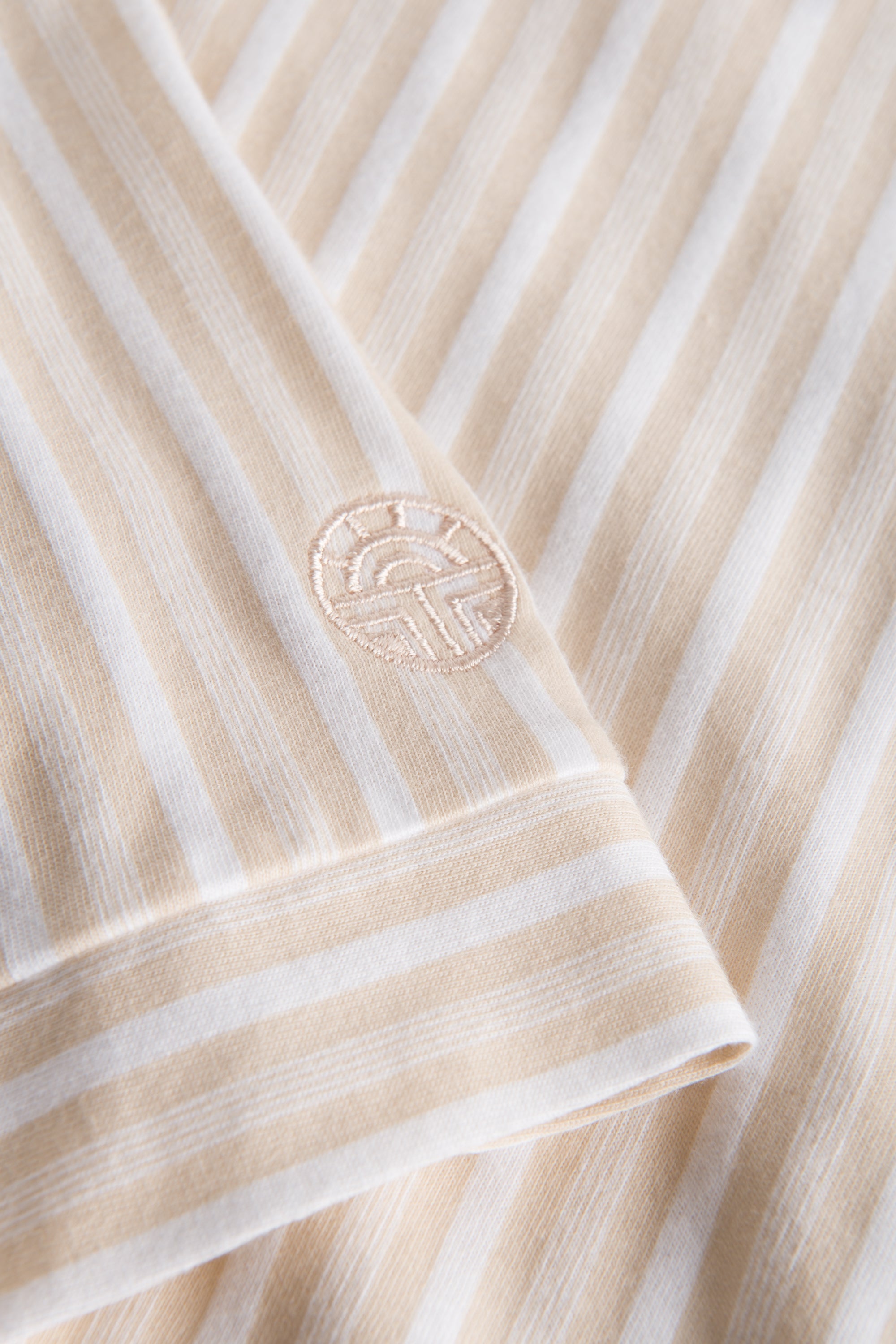 Feraud Night Dress, 1/2 Sleeve, Round Neck, Button Panel (3231162) Stripe
