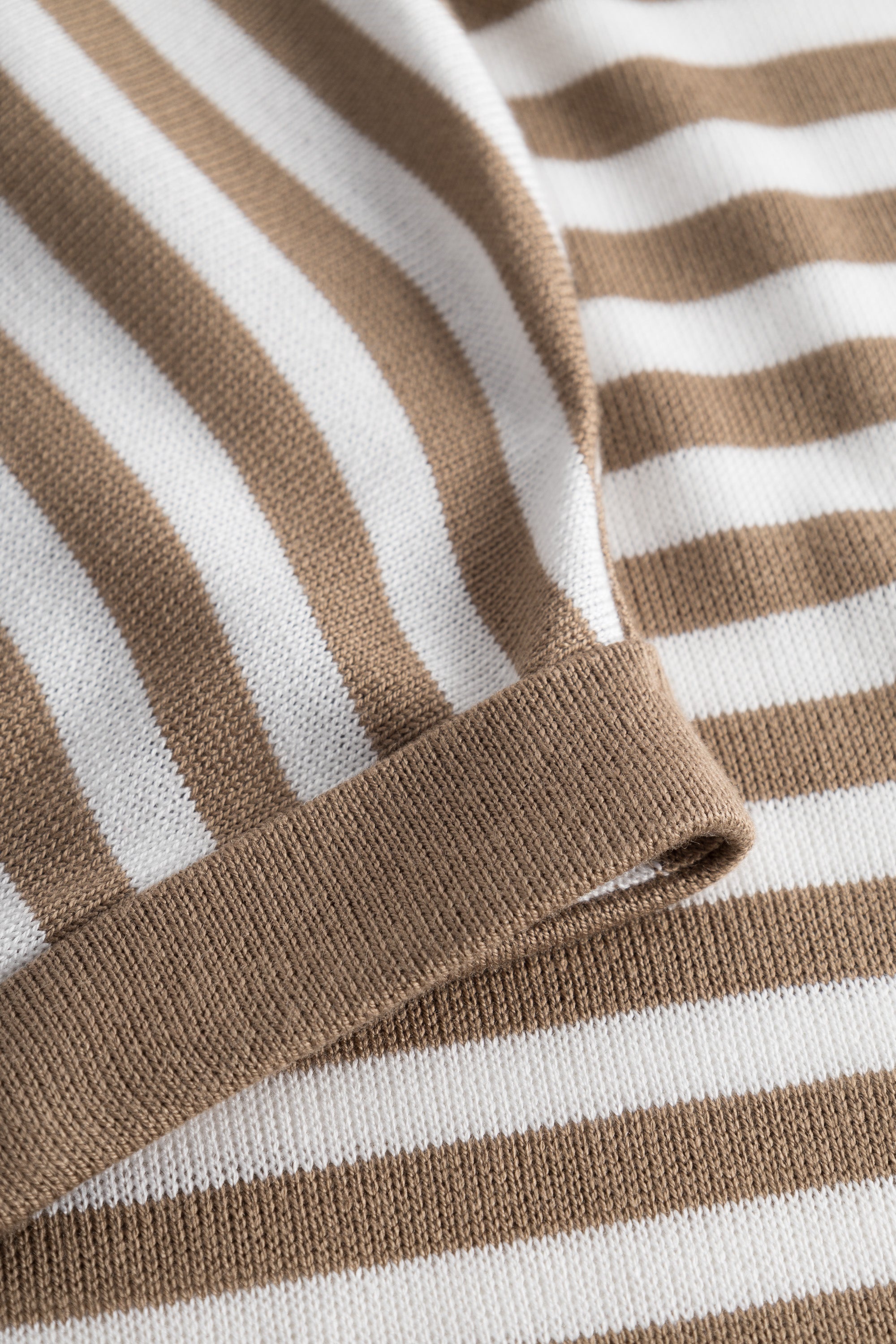 Feraud Shirt, Overcut, Round Neck Knit Ringlet (3231175) White-Toffee